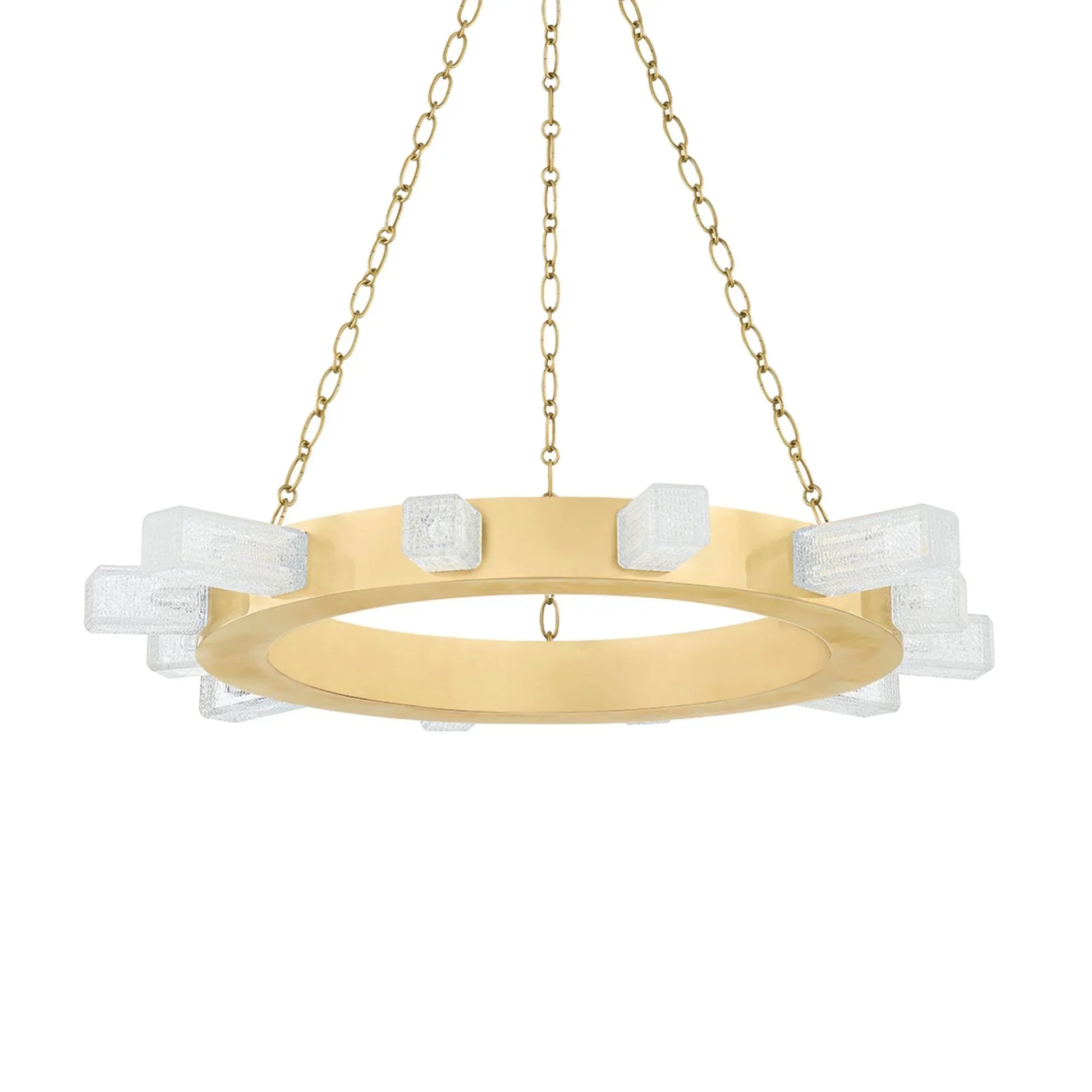 Corbett Lighting - Citrine LED Chandelier vintage brass Finish | Bees Lighting