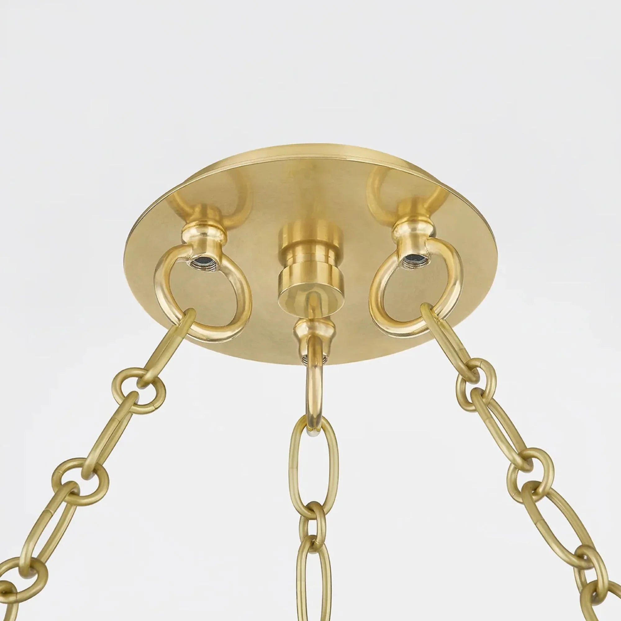 Citrine 49" LED Chandelier, Vintage Brass Finish