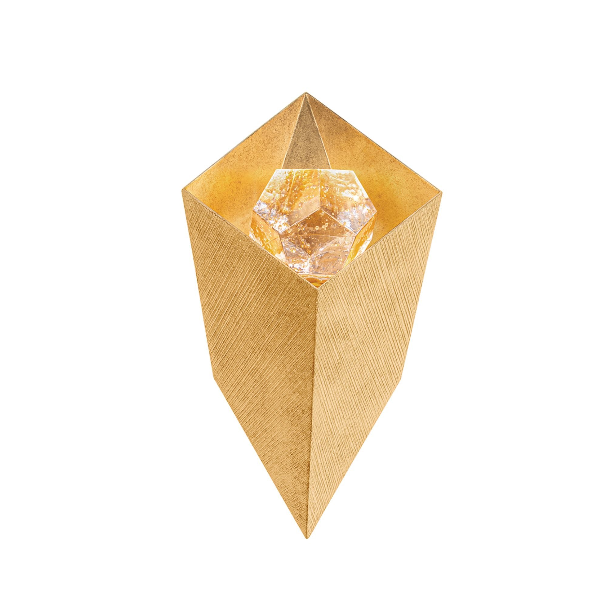 Conch 17" LED Wall Sconce, Vintage Gold Leaf Finish