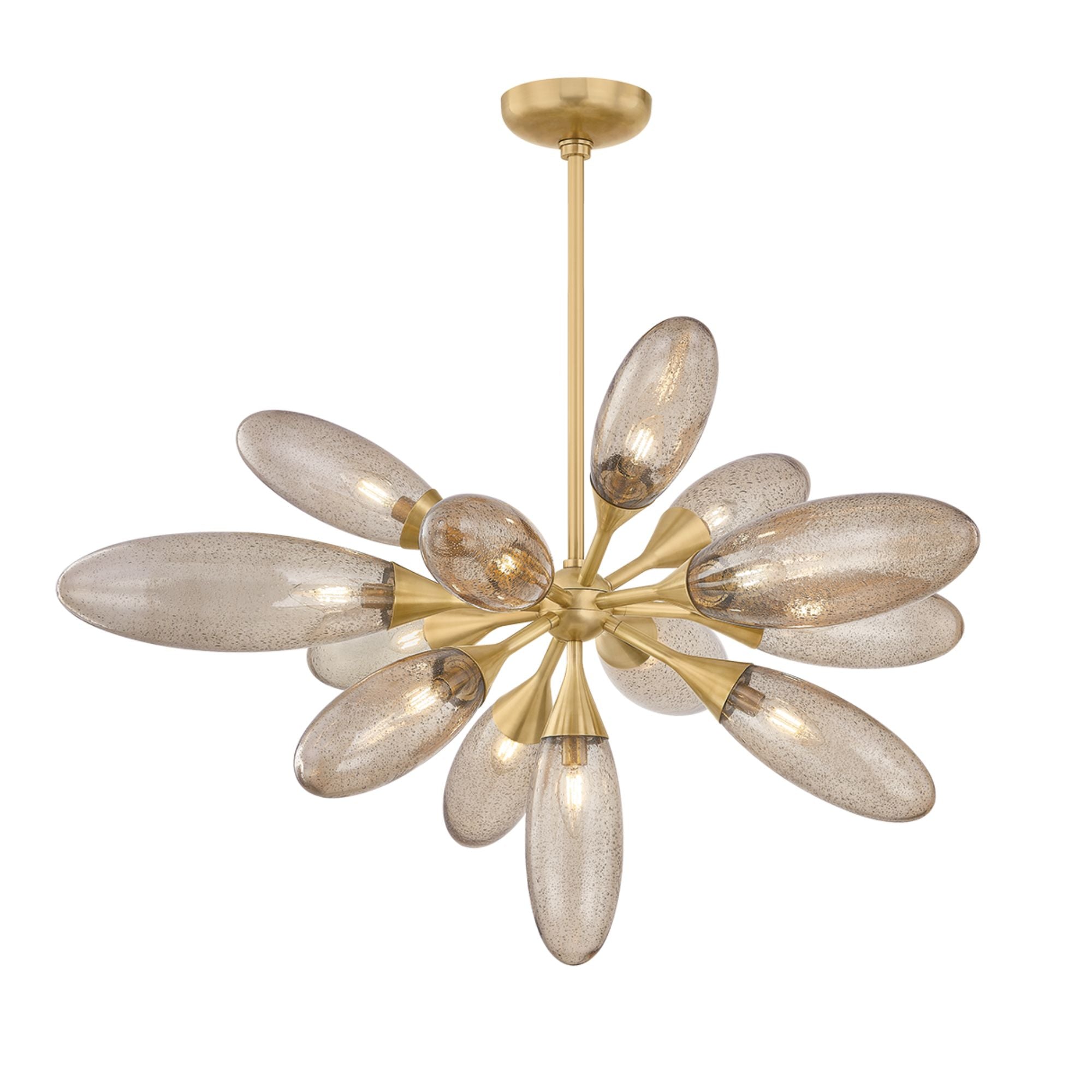 Cordoba 40" 13-Light Chandelier, Vintage Brass Finish