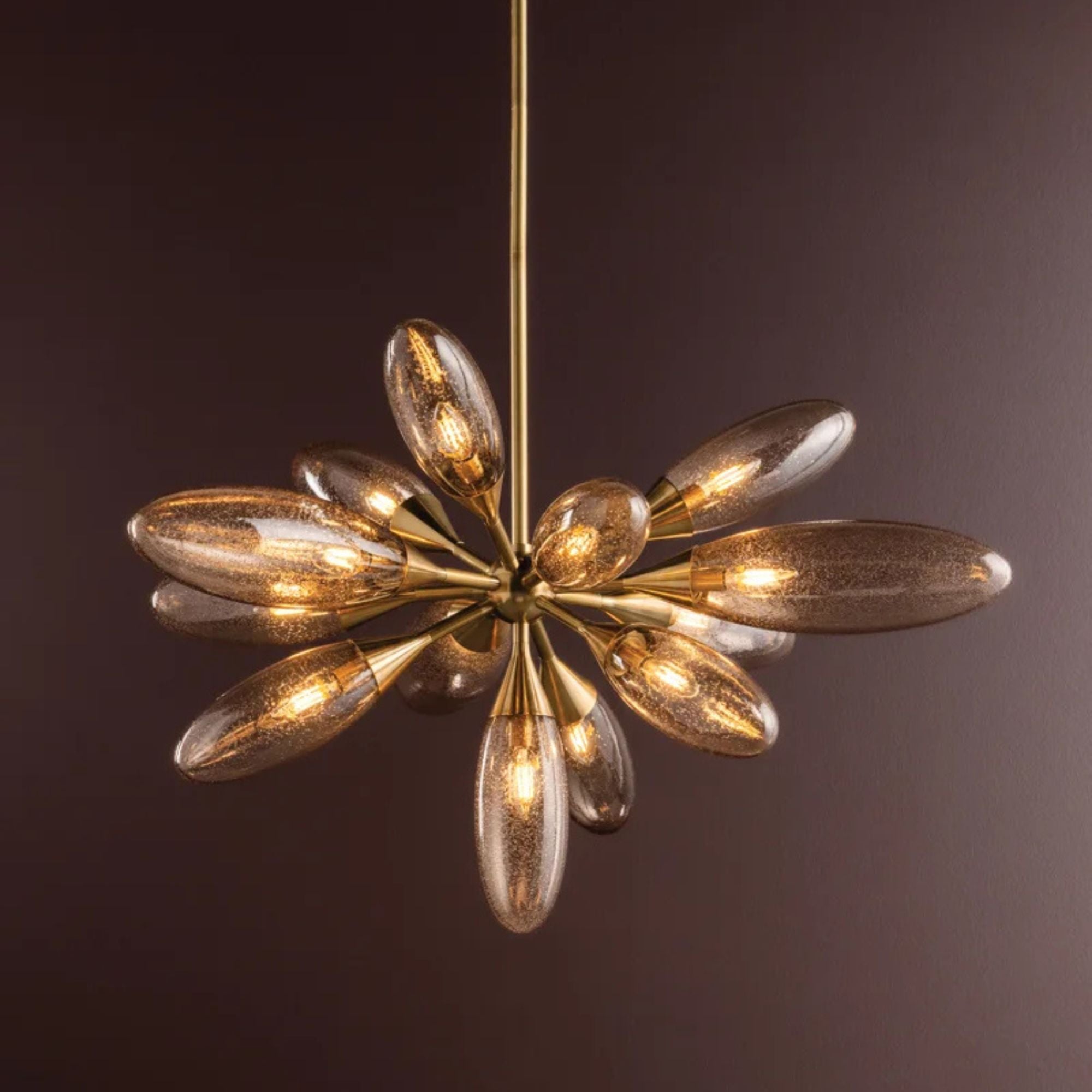 Cordoba 40" 13-Light Chandelier, Vintage Brass Finish