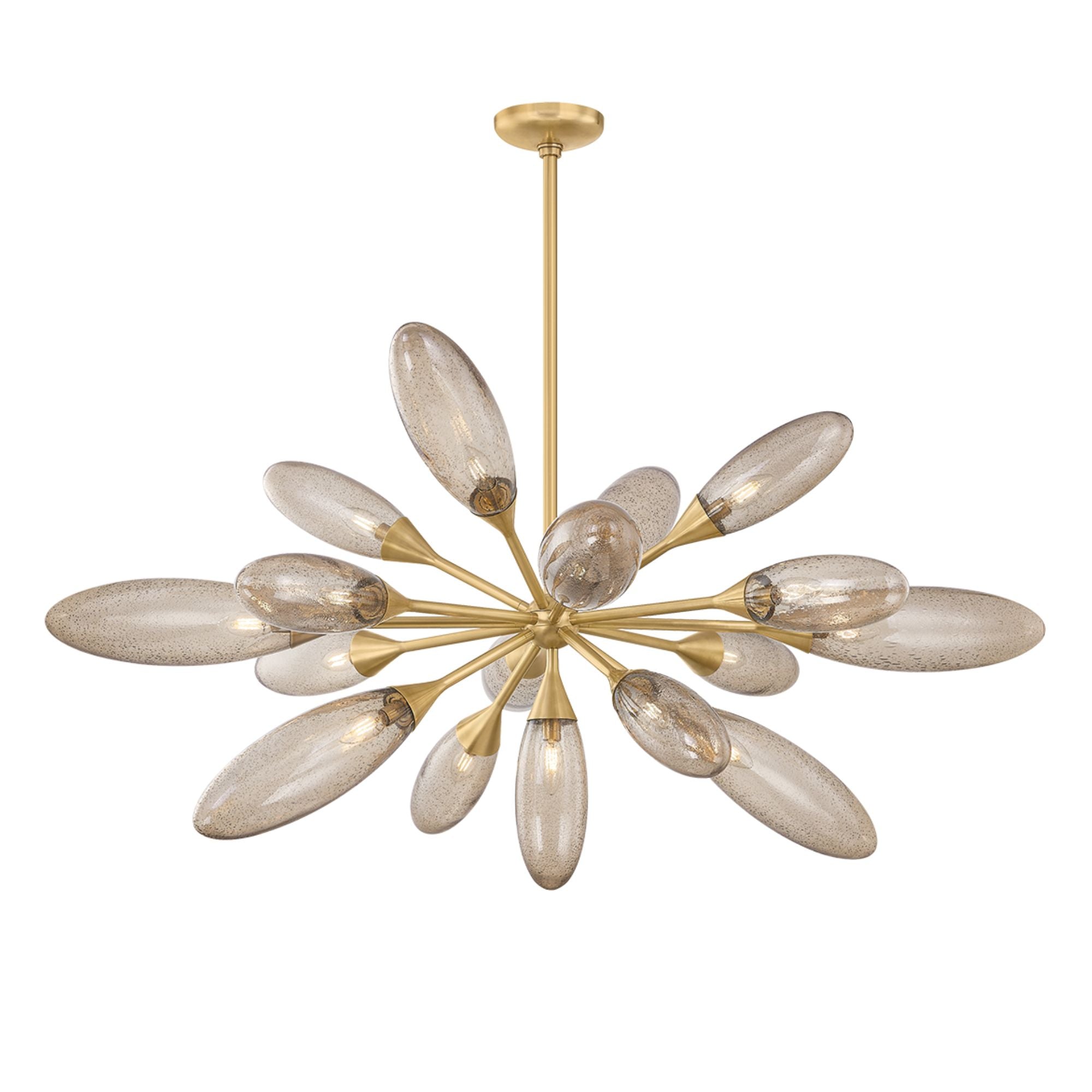Cordoba 52" 17-Light Chandelier, Vintage Brass Finish
