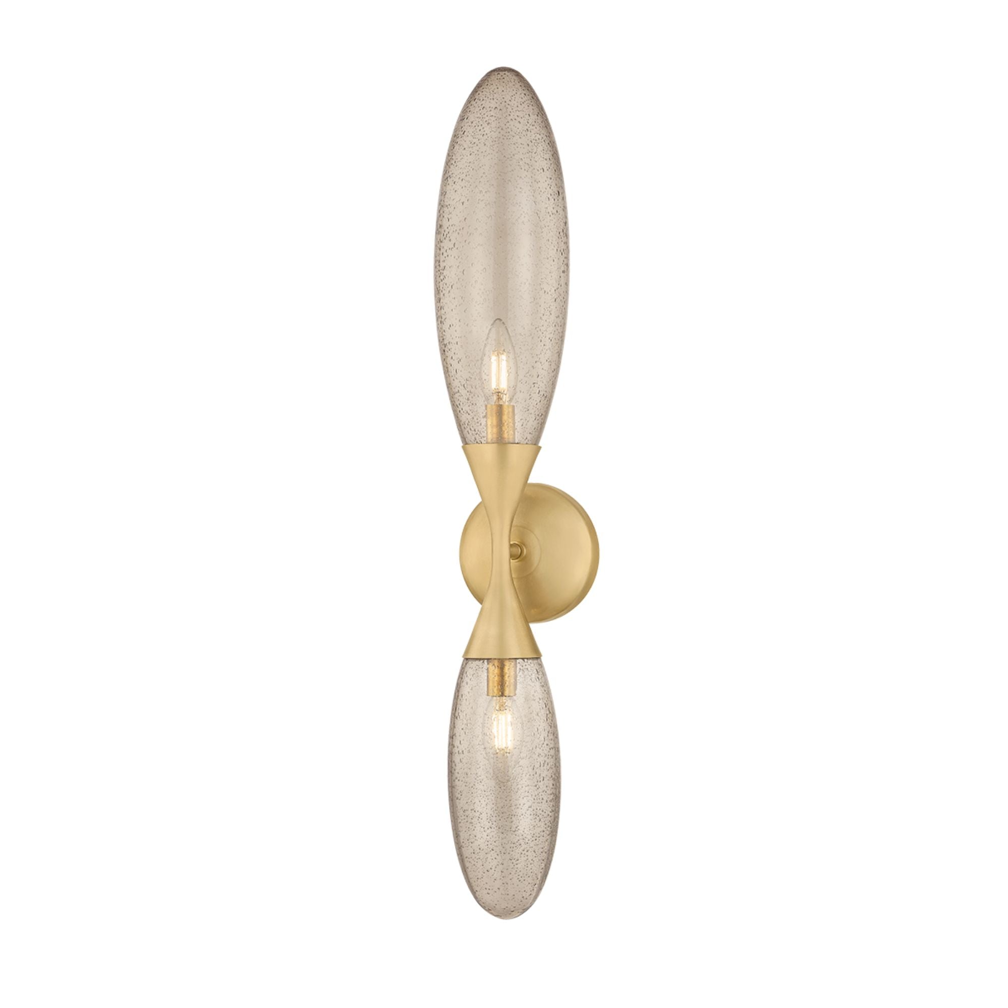 Cordoba 28" 2-Light Wall Sconce, Vintage Brass Finish