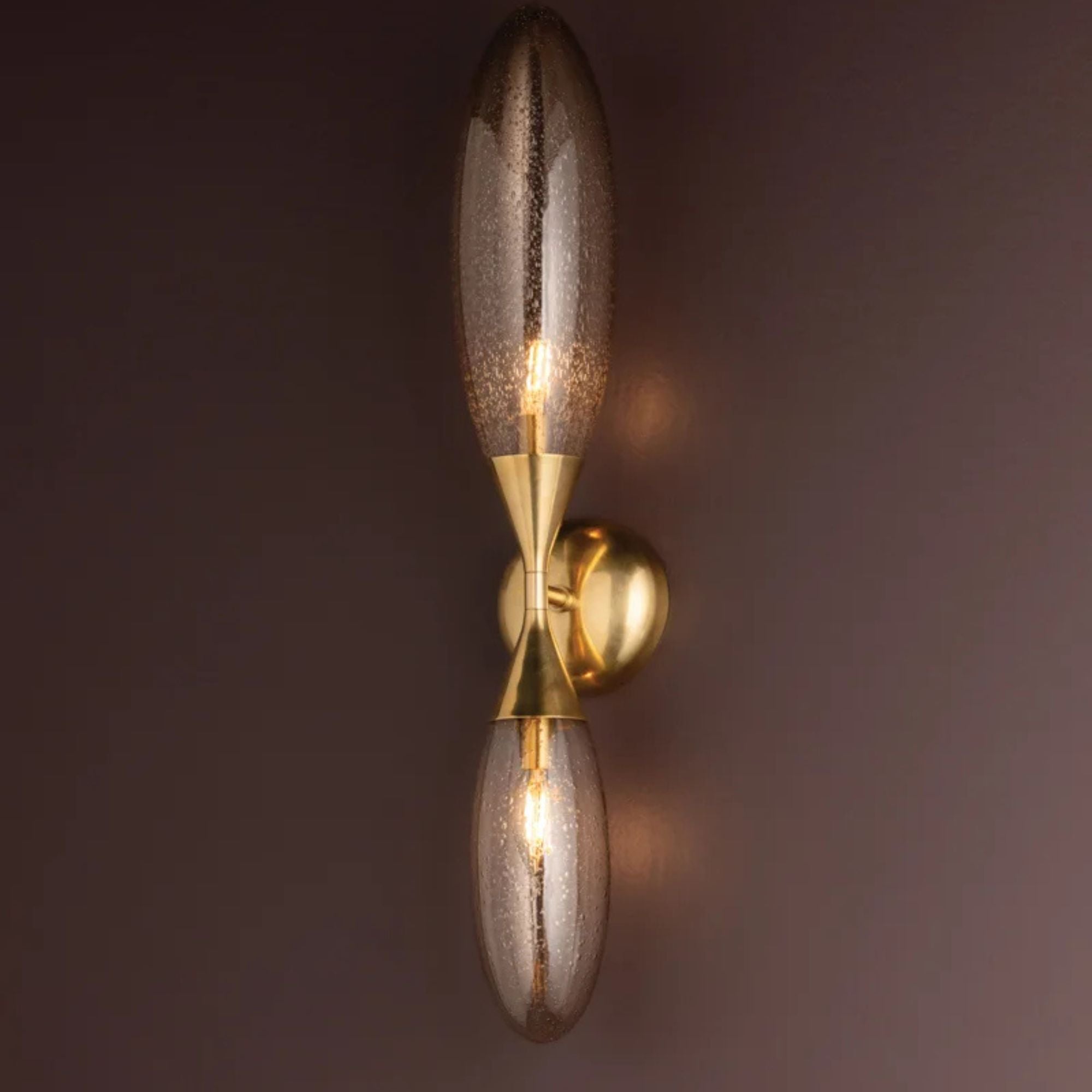 Cordoba 28" 2-Light Wall Sconce, Vintage Brass Finish