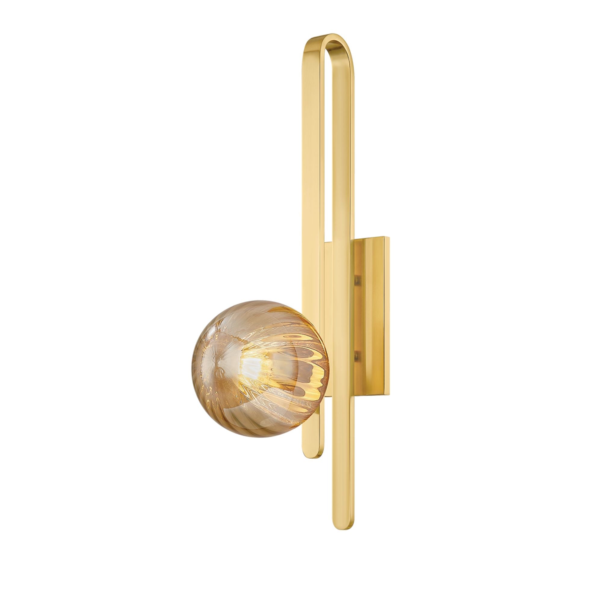 Cronus 25" Wall Sconce, Vintage Polished Brass Finish