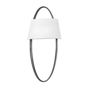 Dubai 30" 2-Light Wall Sconce, Black Silver Leaf Finish