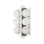 Emille 12" Wall Sconce, Polished Nickel Finish