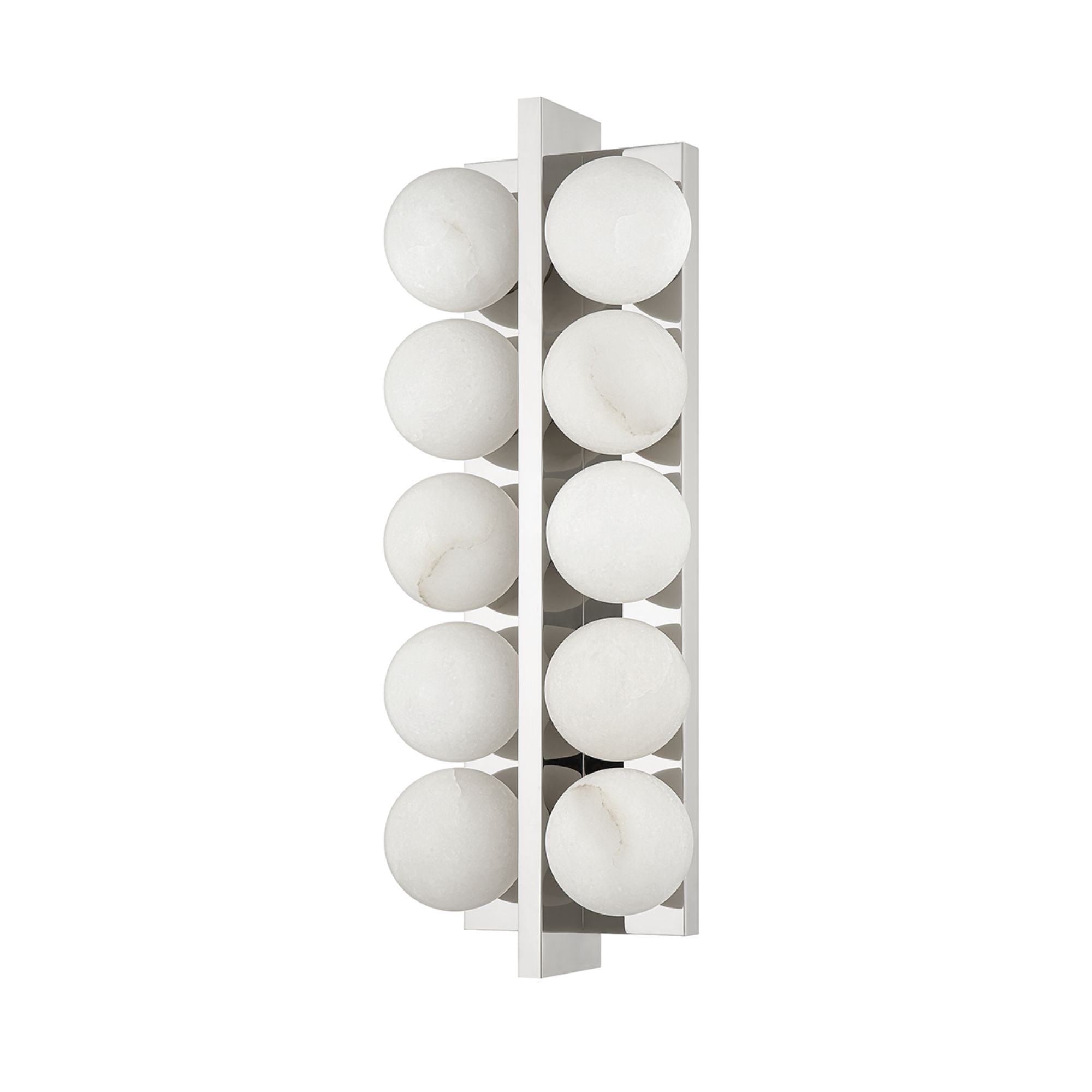 Emille 18" Wall Sconce, Polished Nickel Finish