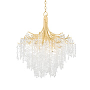 Genoa 40" 9-Light Chandelier, Gold Leaf Finish