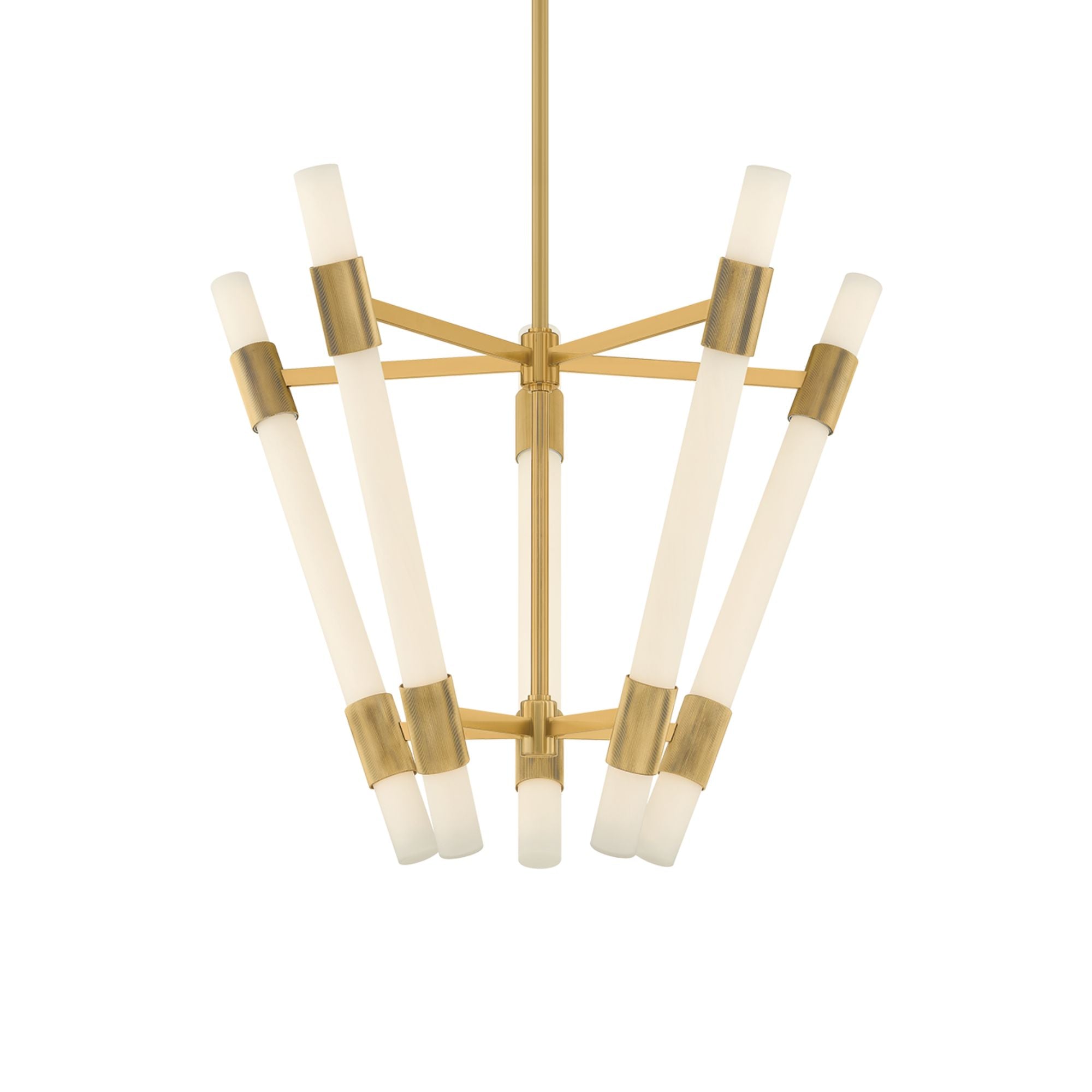 Krakow 32" LED Chandelier, Vintage Brass Finish