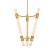 Krakow 27" LED Lantern, Vintage Brass Finish