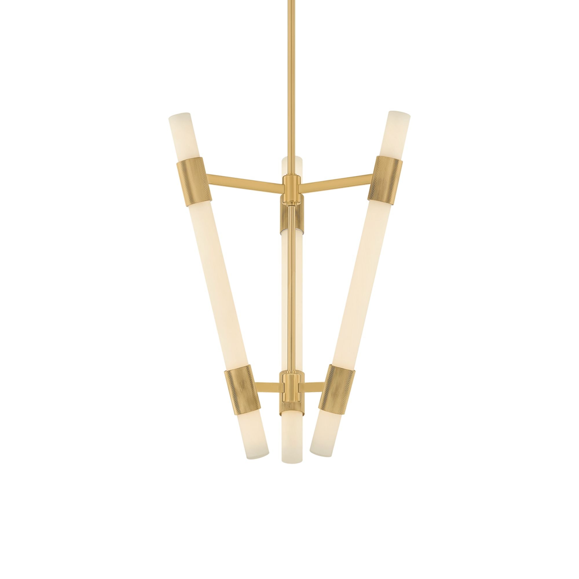 Krakow 27" LED Lantern, Vintage Brass Finish