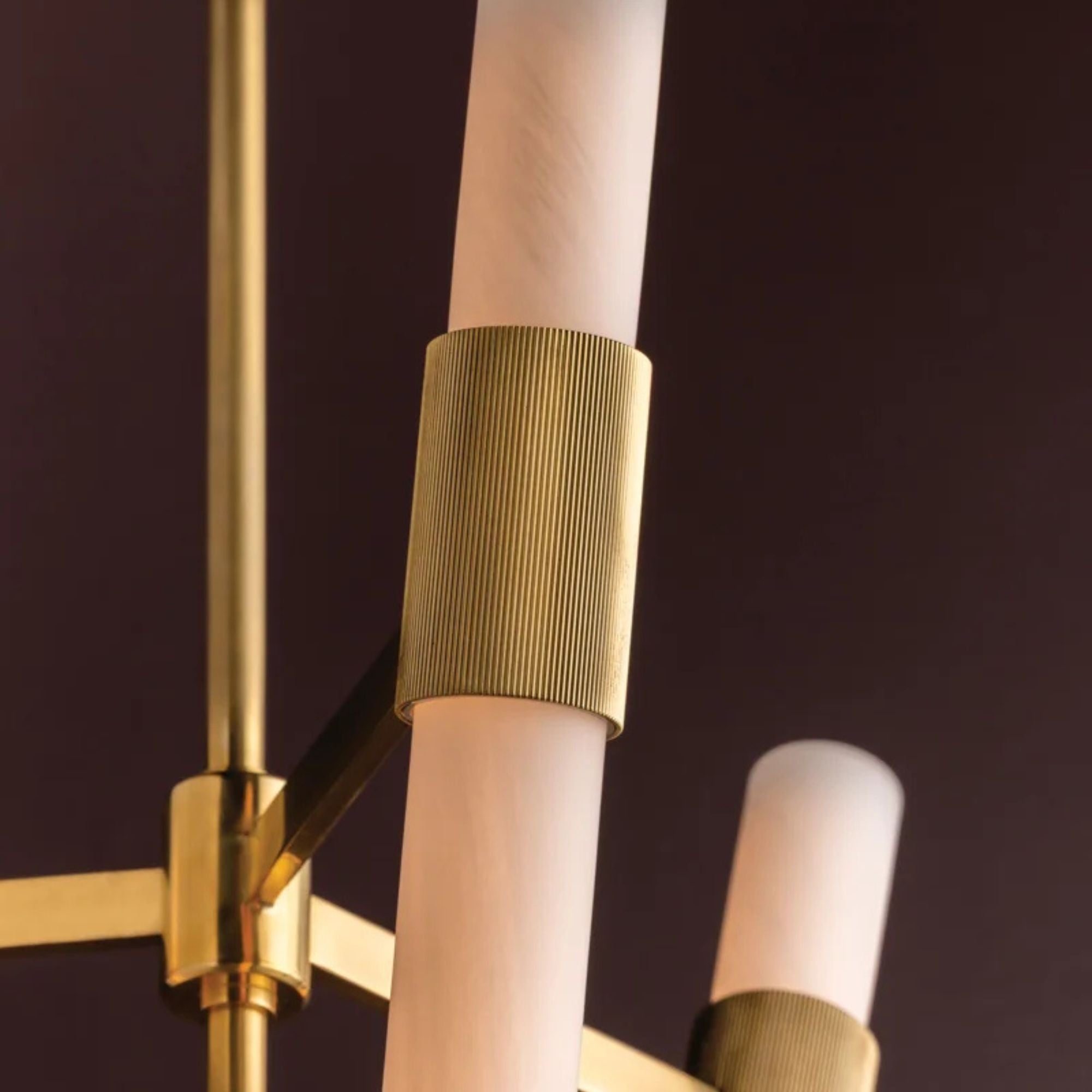 Krakow 27" LED Lantern, Vintage Brass Finish