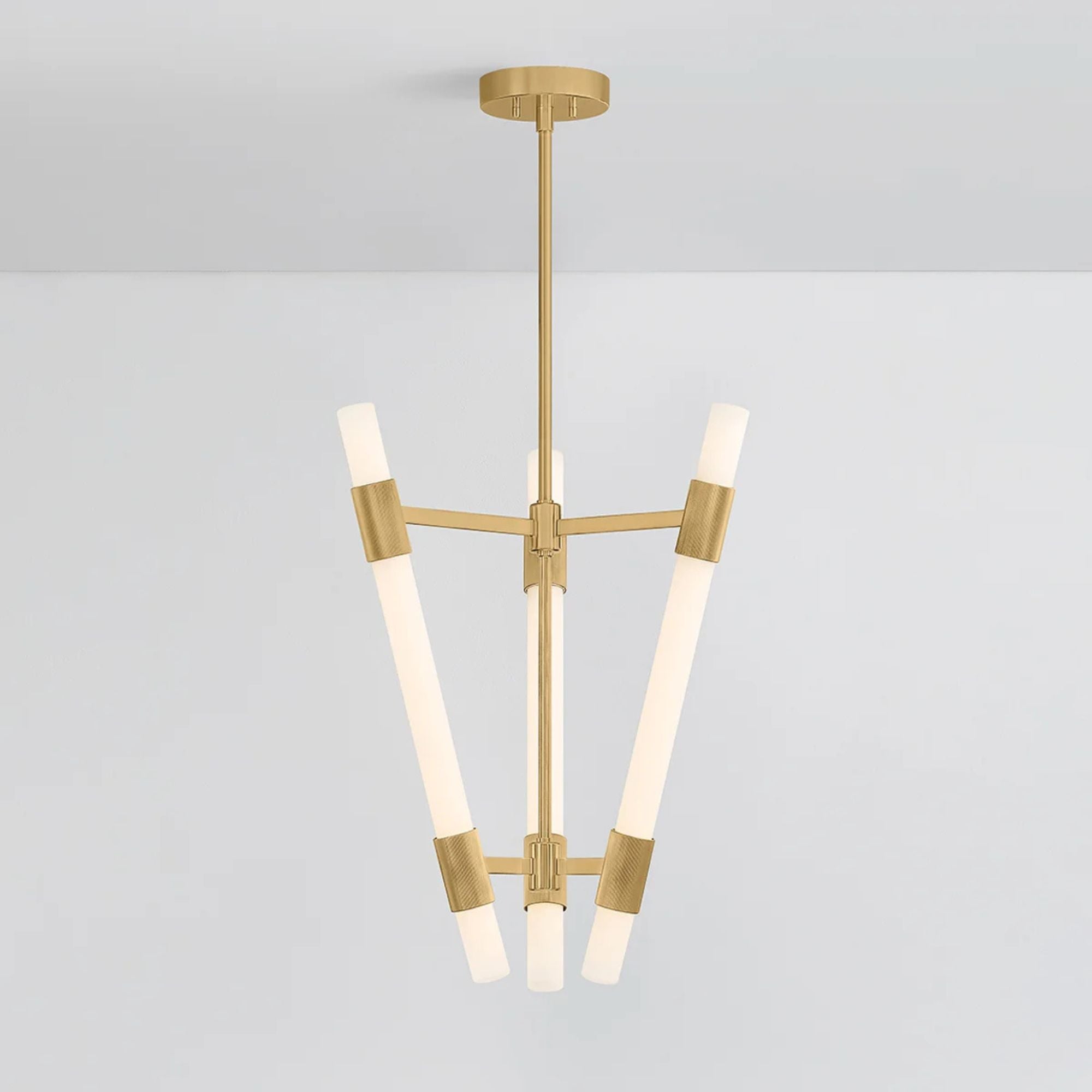 Krakow 27" LED Lantern, Vintage Brass Finish