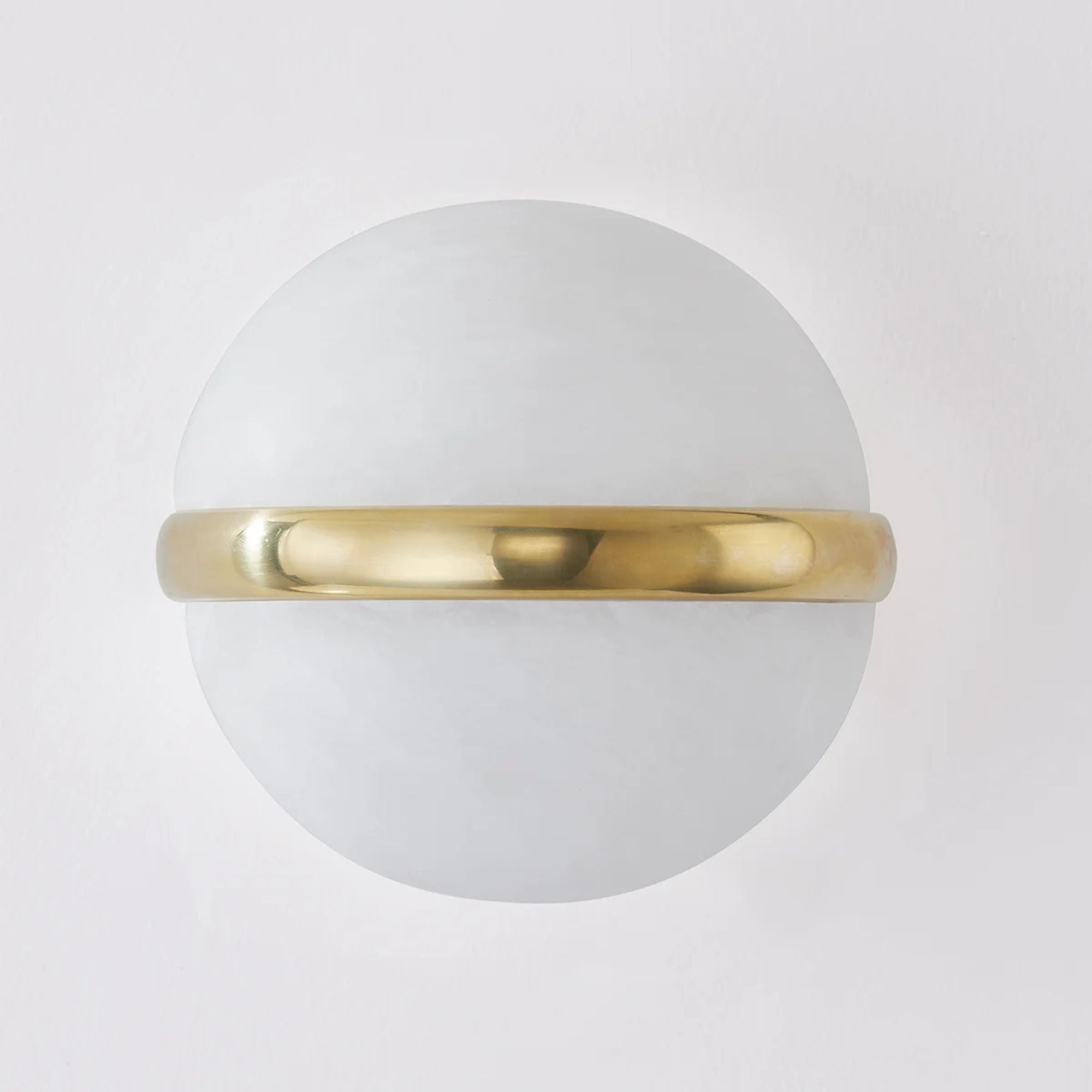 Kyomi 8" LED Wall Sconce, Vintage Brass Finish