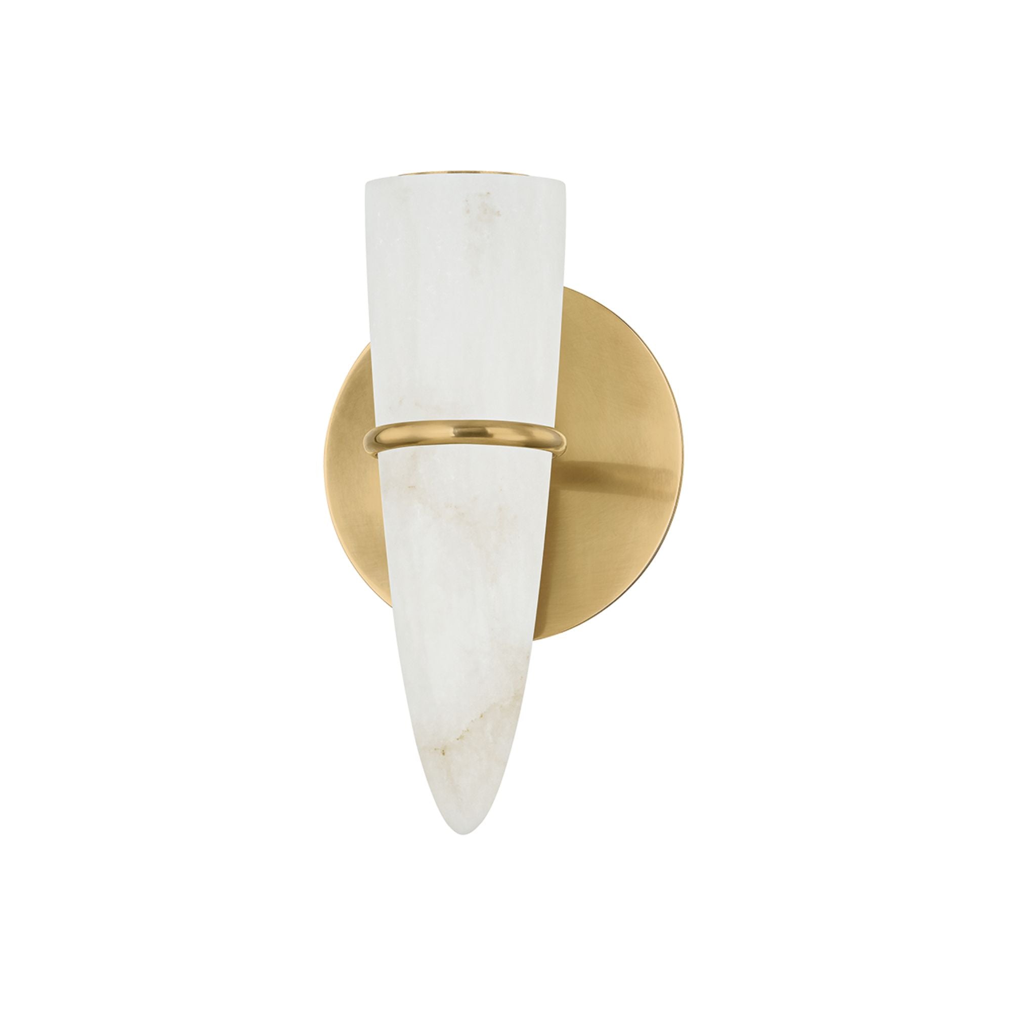 Lombardy 10" LED Wall Sconce, Vintage Brass Finish
