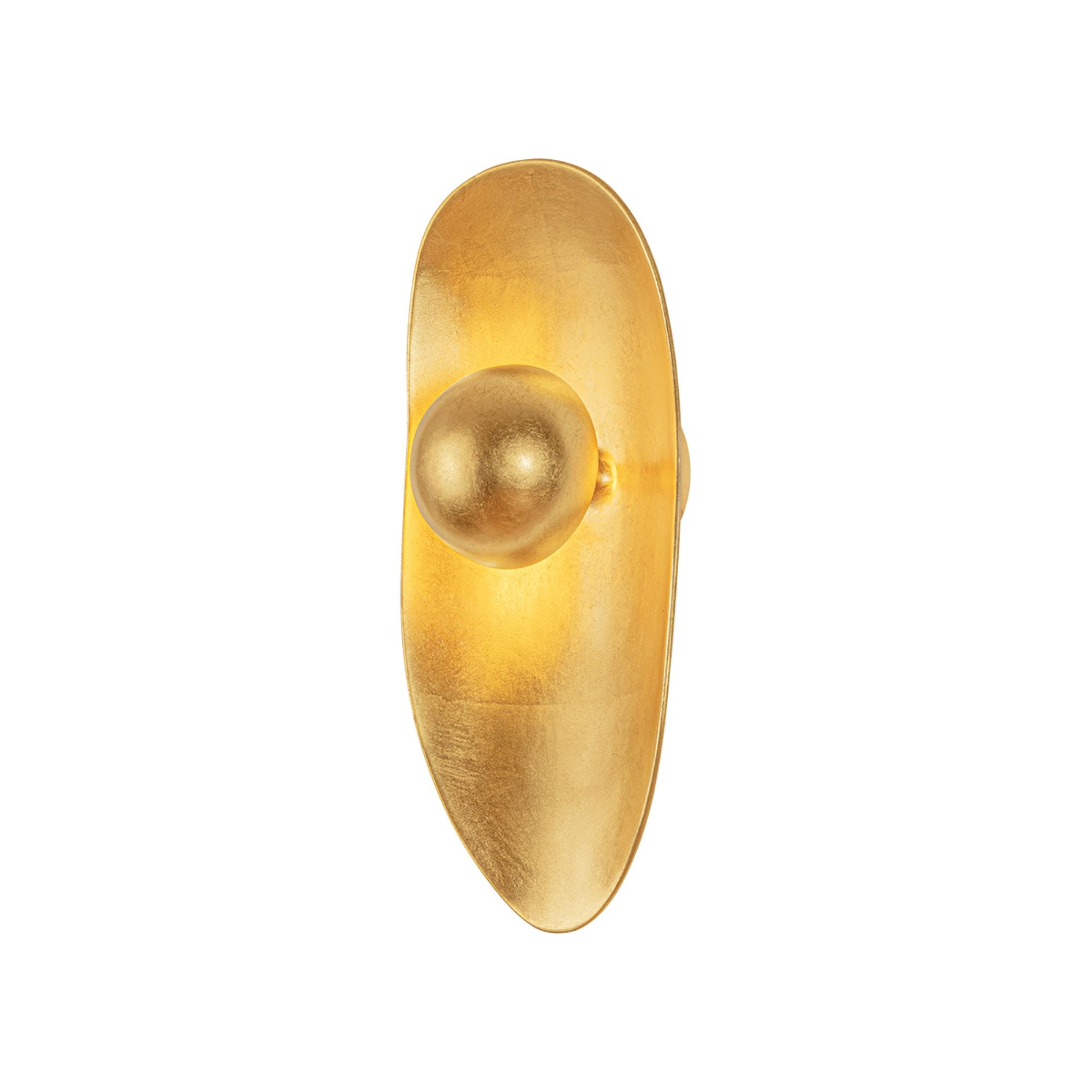Corbett Meena 19.25 in. Wall Sconce, Vintage Gold Leaf, Integrated LED