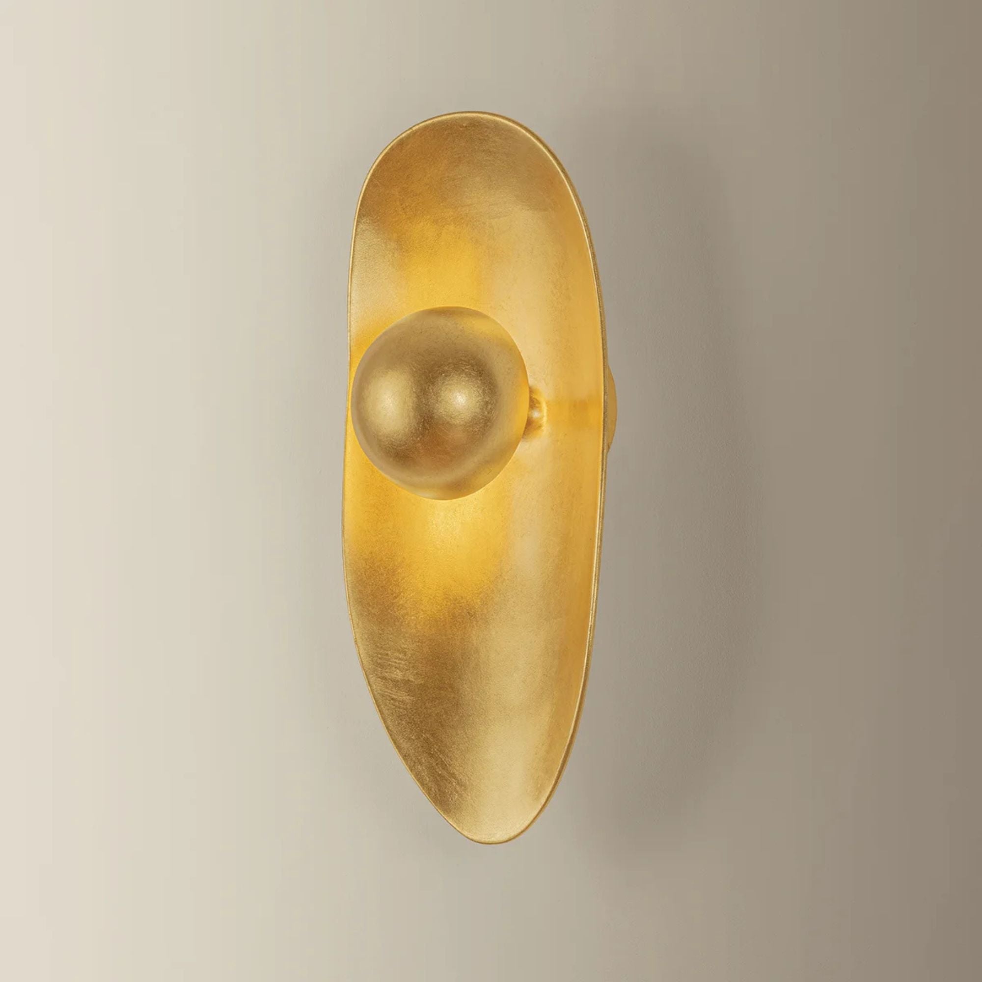 Corbett Meena 19.25 in. Wall Sconce, Vintage Gold Leaf, Integrated LED