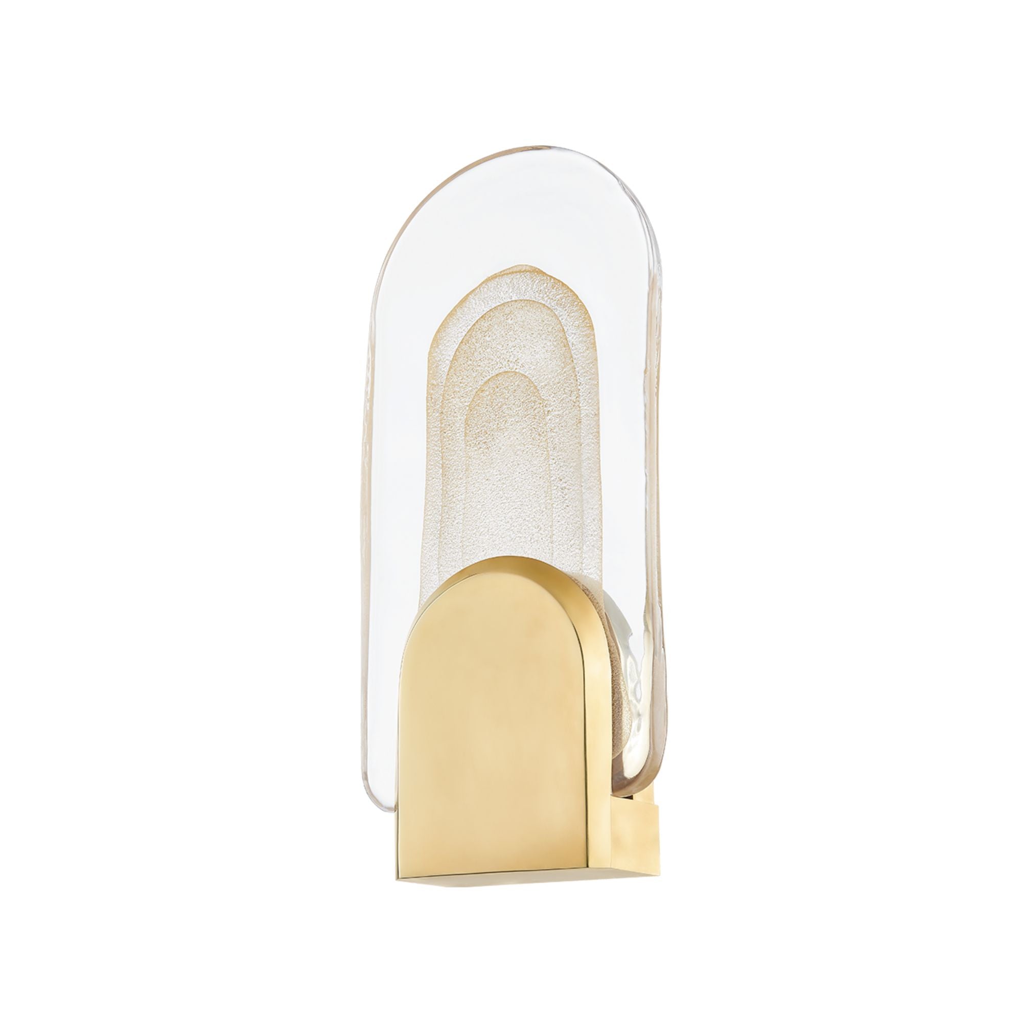Morganite 17" LED Wall Sconce, Vintage Brass Finish