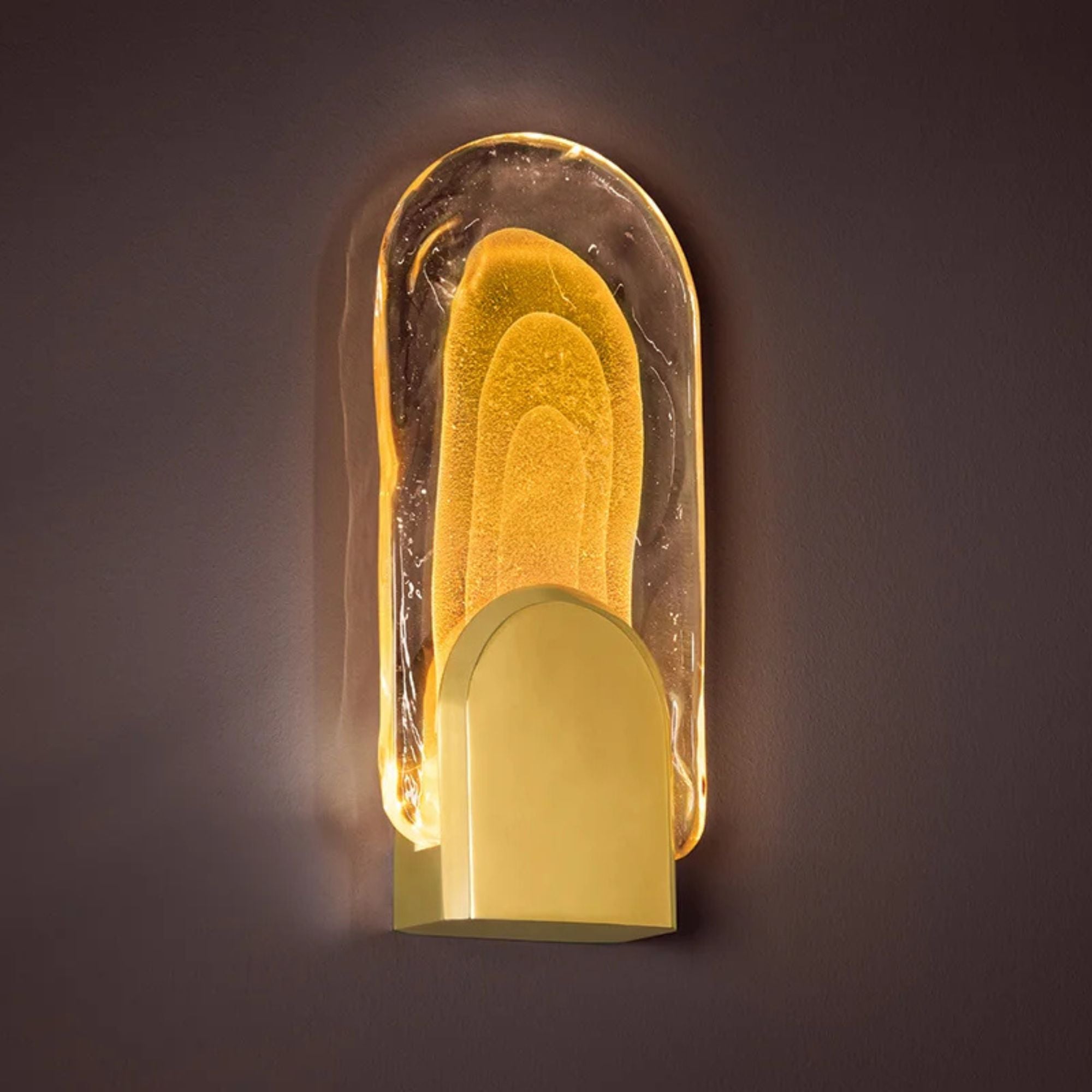 Morganite 17" LED Wall Sconce, Vintage Brass Finish