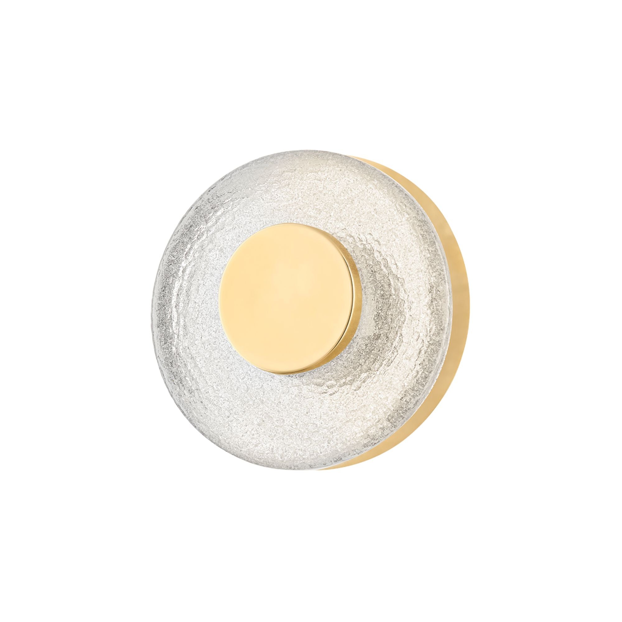 Pearl 6" LED Wall Sconce, Vintage Brass Finish
