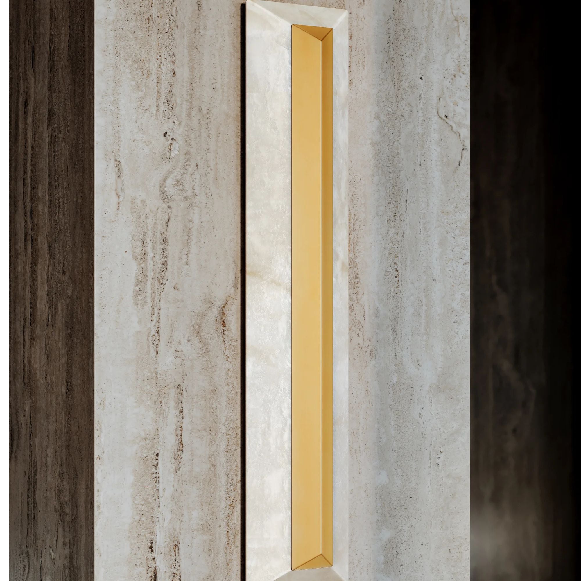 Perth 27" LED Wall Sconce, Vintage Brass Finish