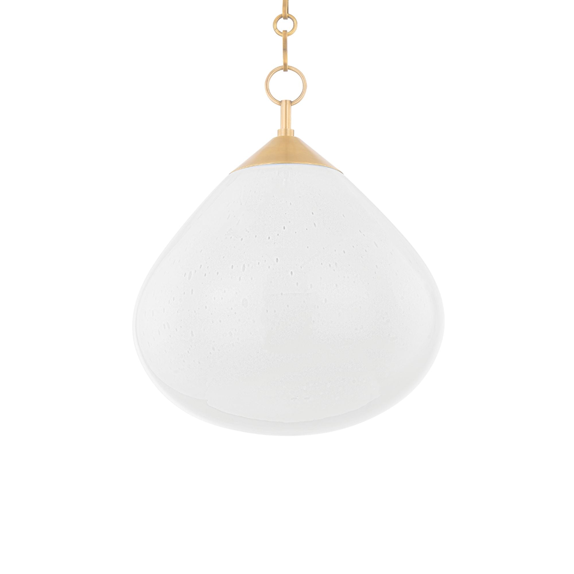 Semilla 17" Pendant, Vintage Brass Finish