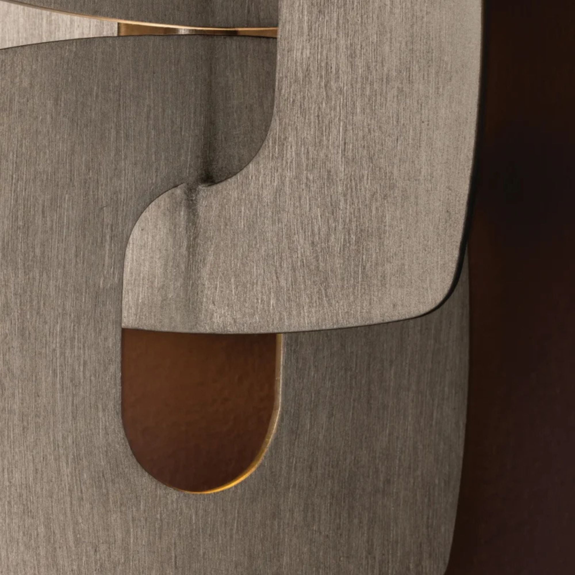 Trentino 20" 2-Light Wall Sconce, Stria Silver Leaf Finish
