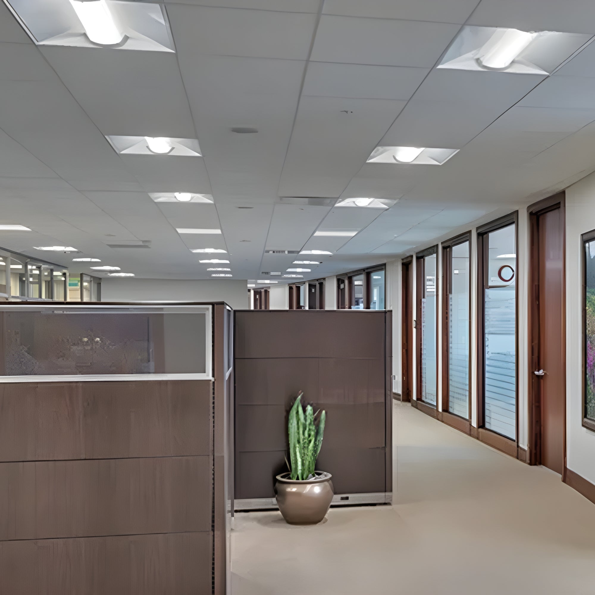 2 x 2 Center Basket LED Troffer Light, 3000 Lumens, 120/277V