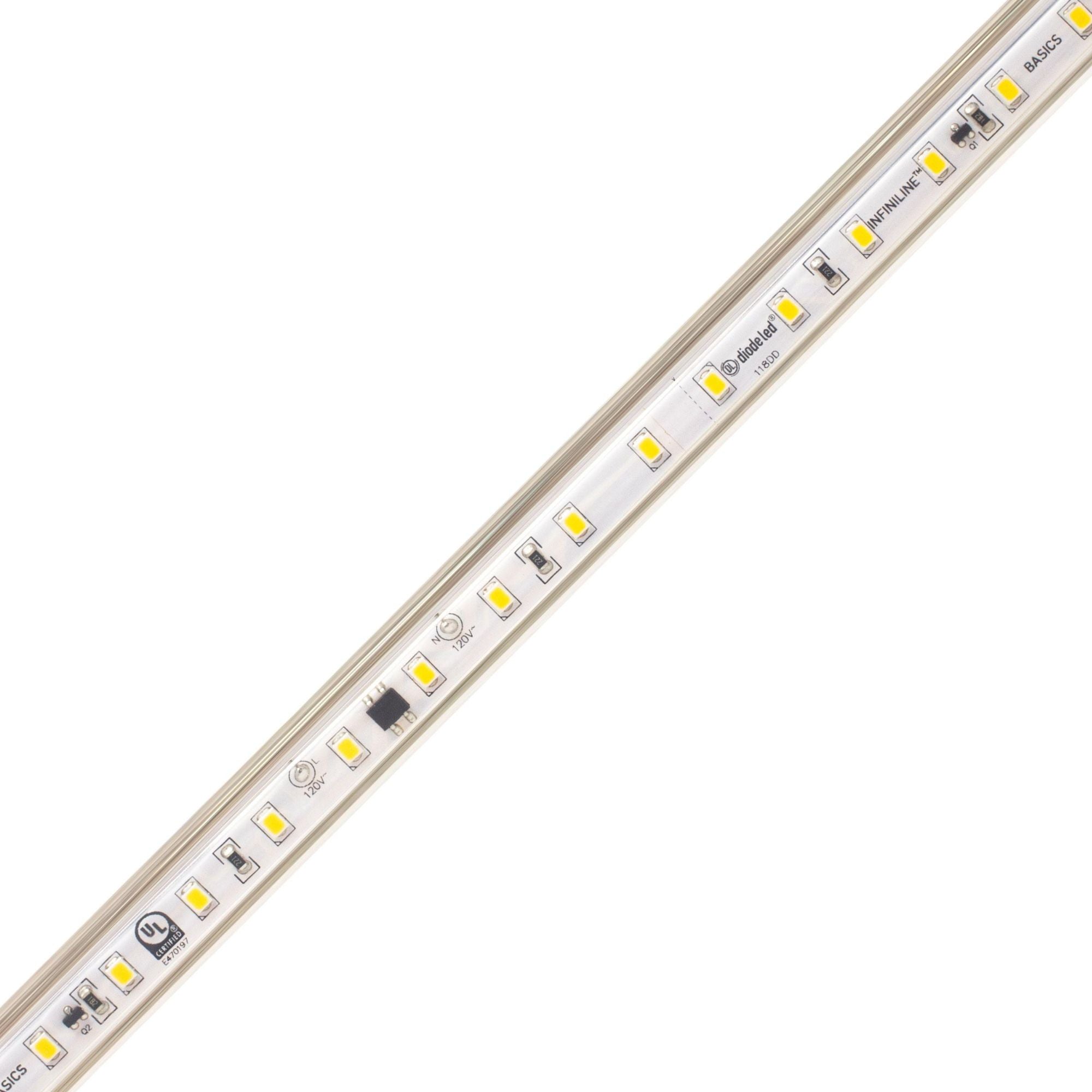 Diode LED Infiniline Basics 164ft LED Tape Light, IP65, 3000K, 300 Lumens/ft, 120V