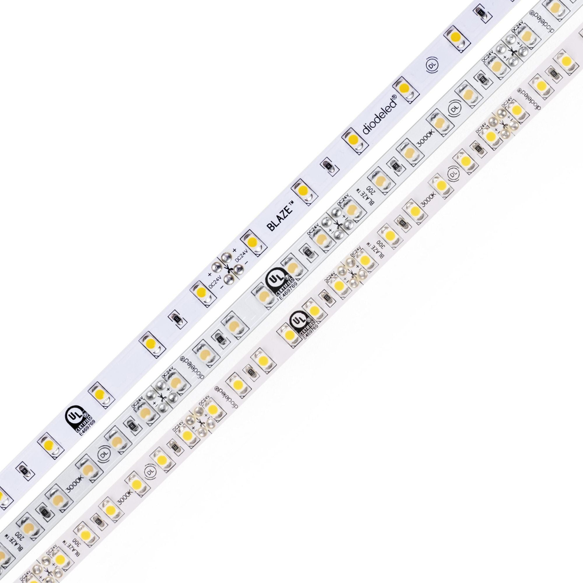 Diode LED BLAZE - LED Tape Light, 12V, 129 lm/ft, 4000K Cool White, 16ft Reel (DI-12V-BLBSC1-40-016)