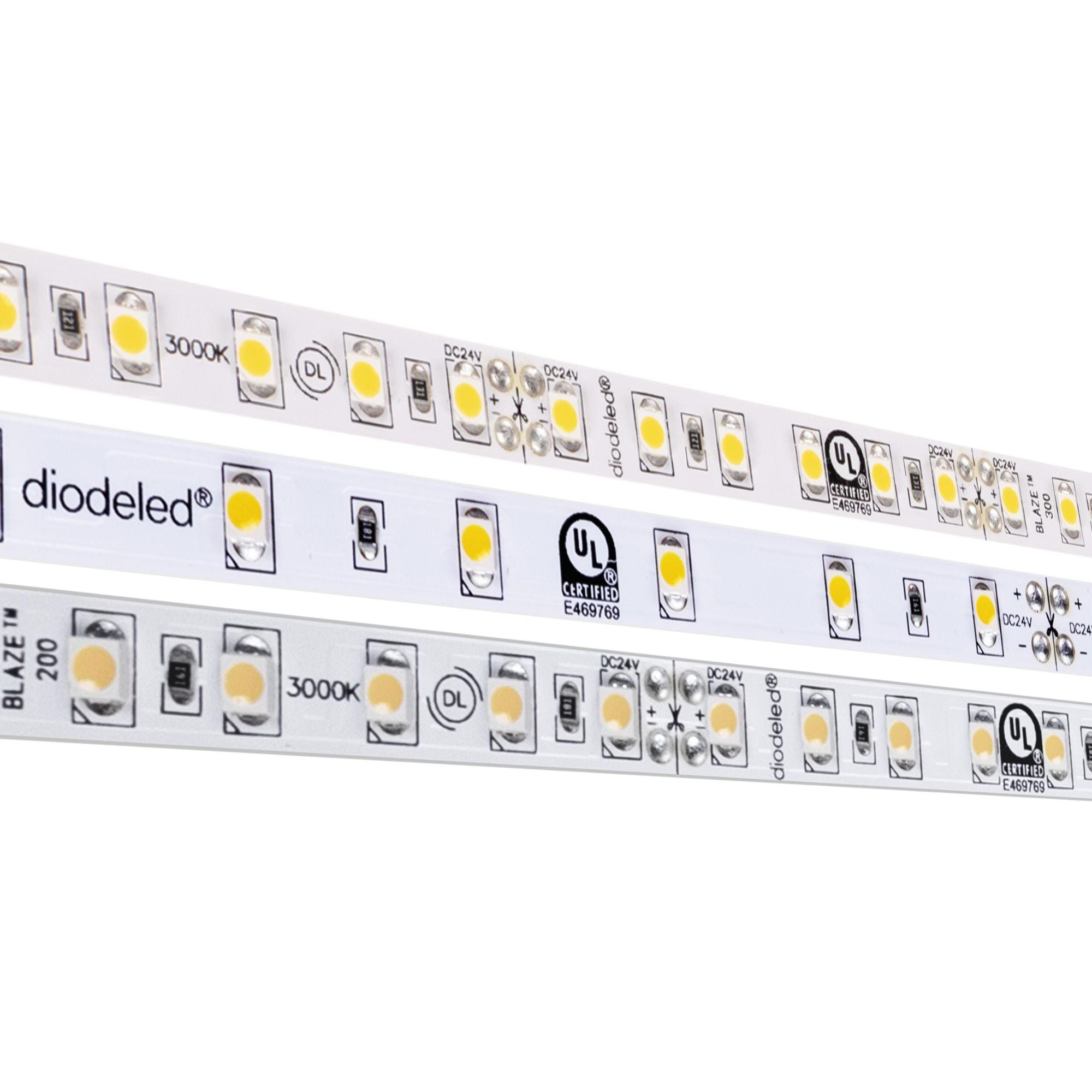 Diode LED BLAZE - LED Tape Light, 12V, 129 lm/ft, 4000K Cool White, 16ft Reel (DI-12V-BLBSC1-40-016)