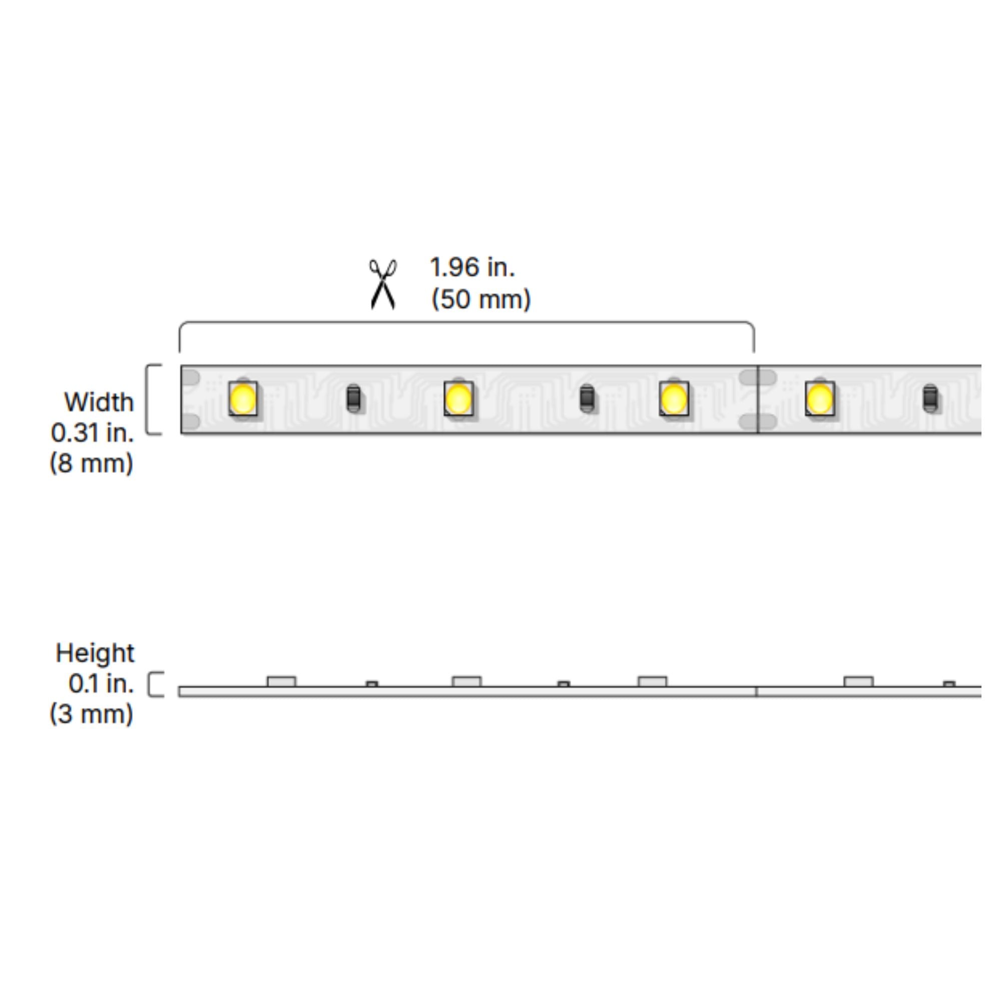 Diode LED BLAZE - LED Tape Light, 12V, 129 lm/ft, 4000K Cool White, 16ft Reel (DI-12V-BLBSC1-40-016)