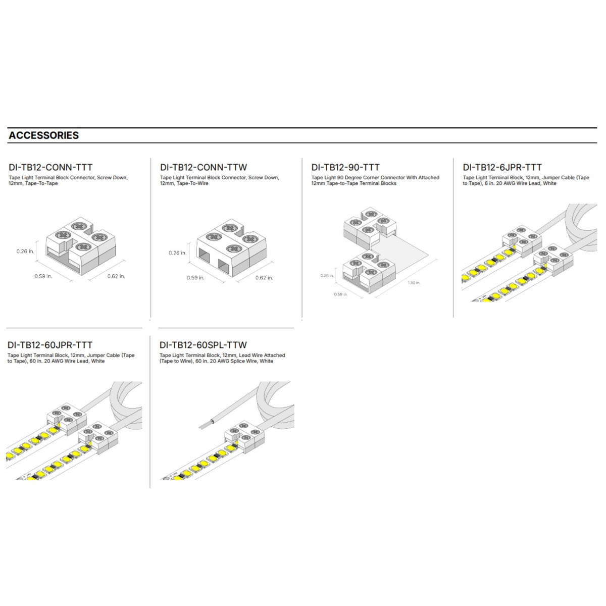 VALENT MINI, 16ft LED Tape Light, 5000K, 220 Lumens/ft, 24V