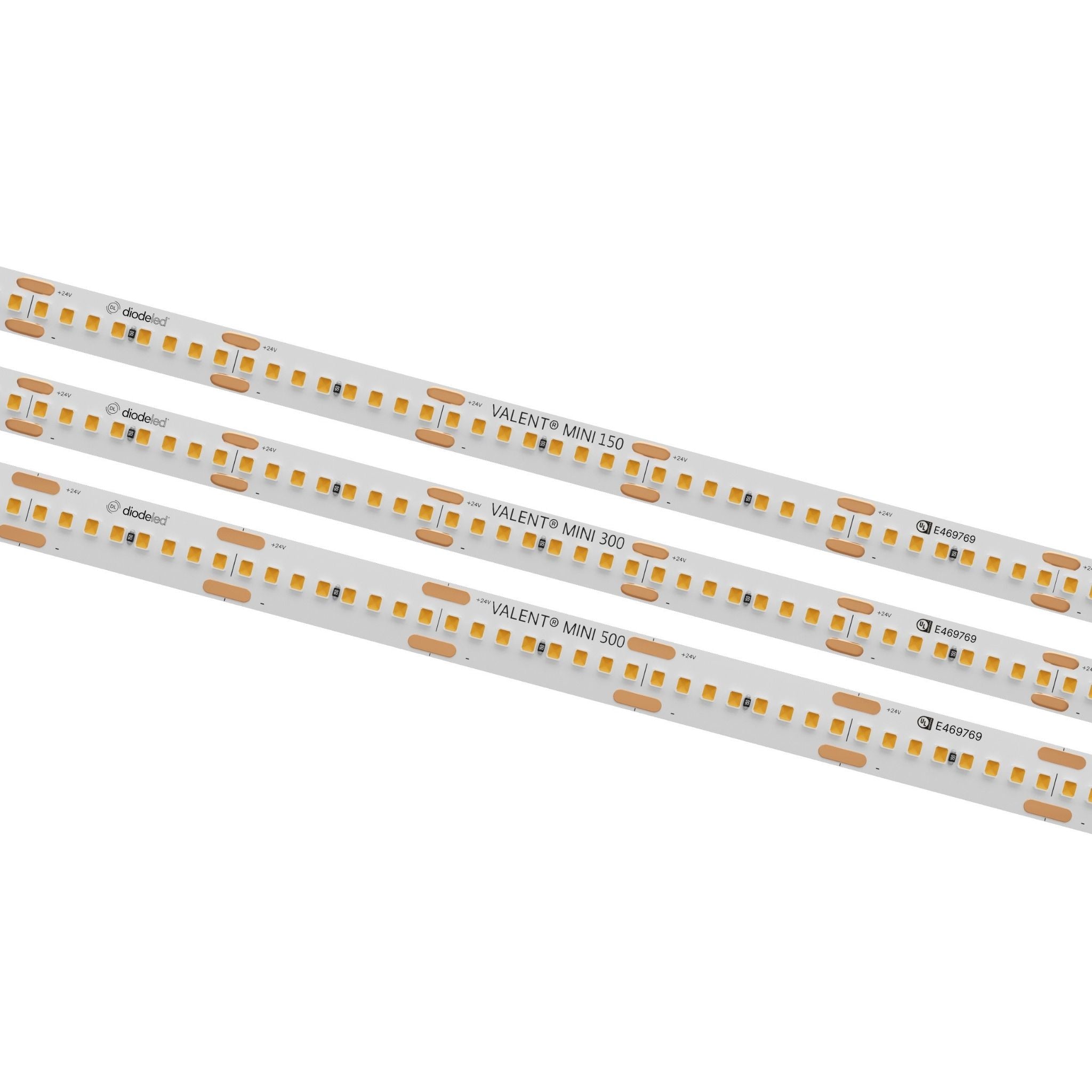 VALENT MINI, 100ft LED Tape Light, 3000K, 438 Lumens/ft, 24V