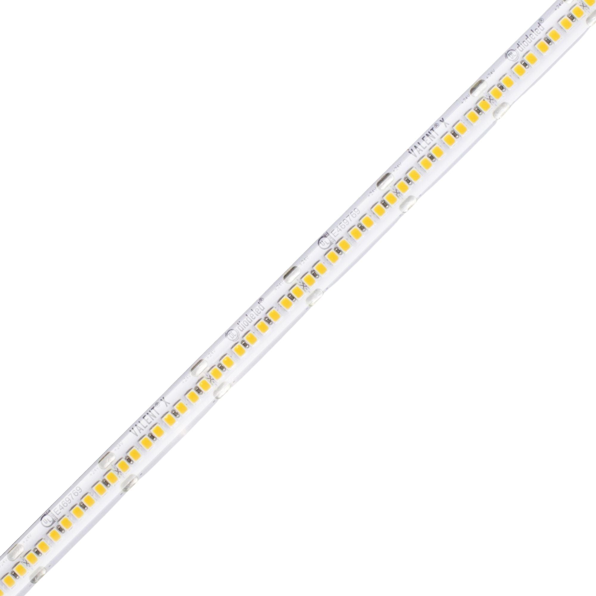 VALENT X 16.4 ft LED Tape Light, IP65, 3000K, 469 Lumens/ft, 24V