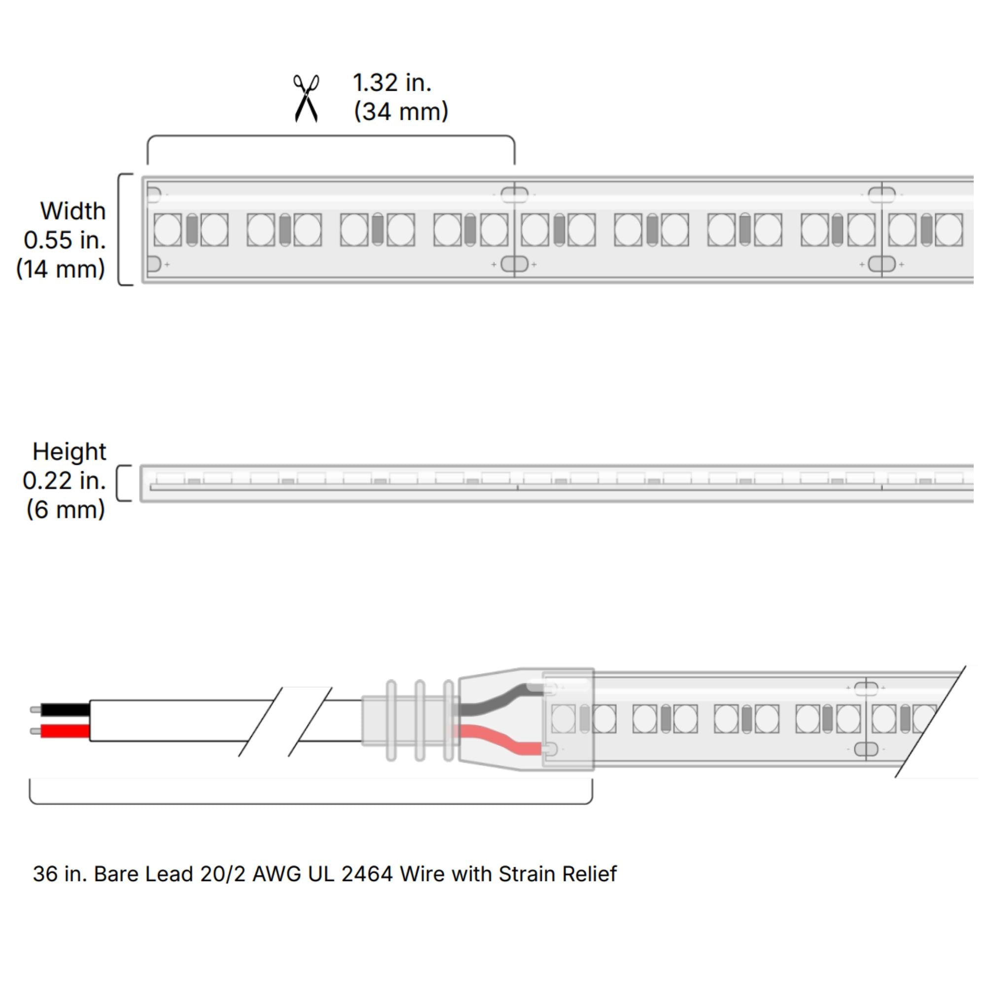 VALENT X 16.4 ft LED Tape Light, IP65, 3000K, 469 Lumens/ft, 24V