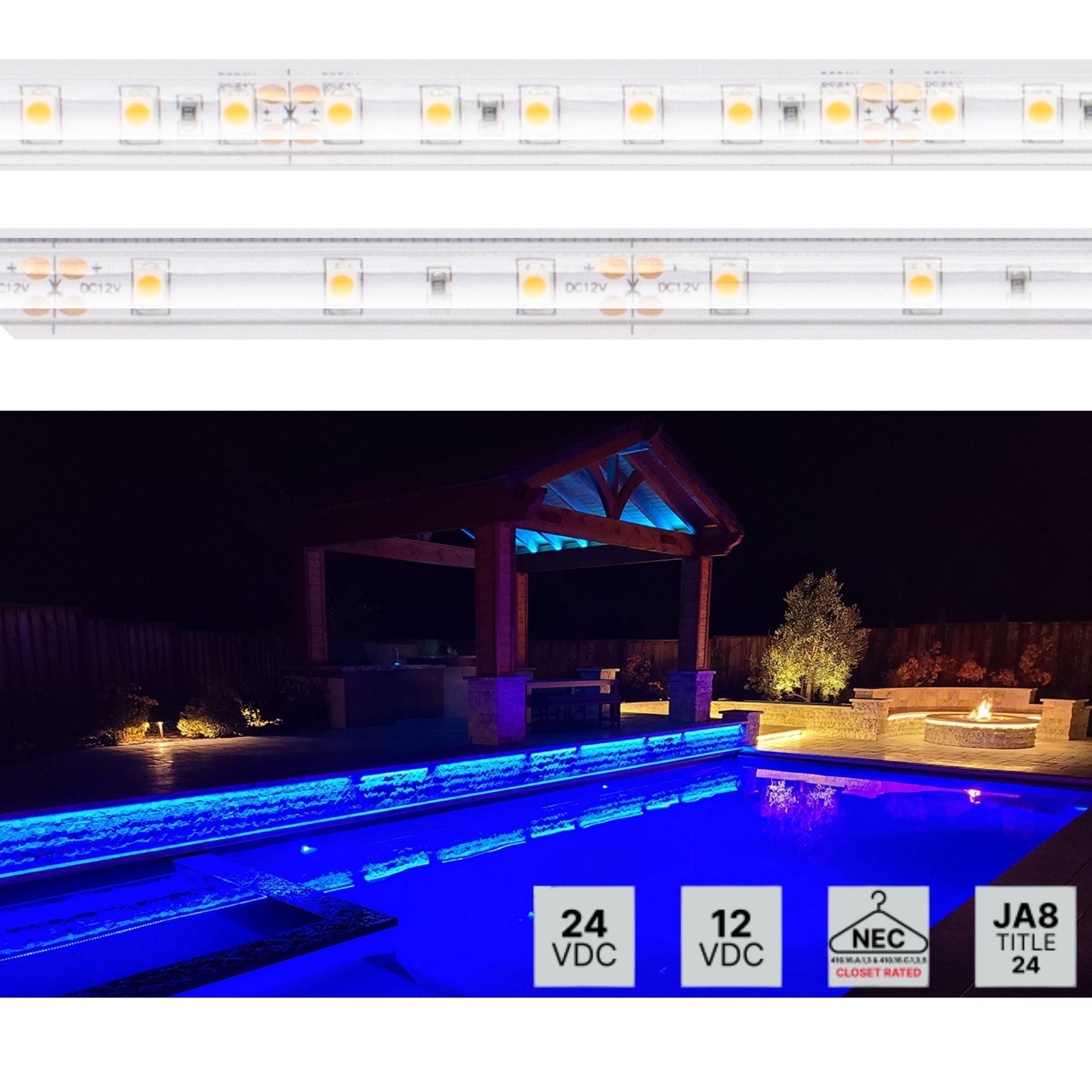 BLAZE, 16 ft., LED Tape Light, IP65, 5000K, 114 Lm/ft, 24V