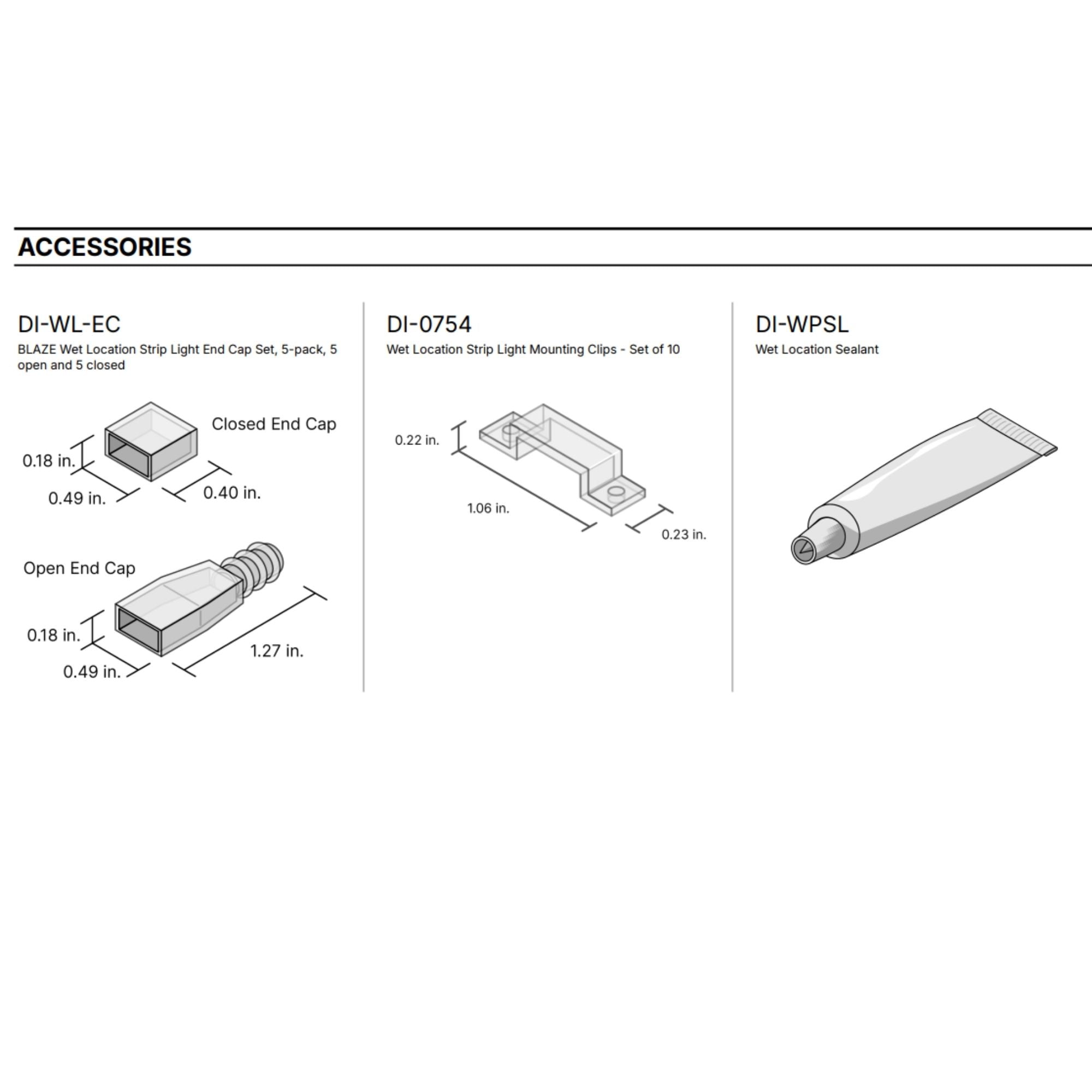 BLAZE, 16 ft., LED Tape Light, IP65, 5000K, 114 Lm/ft, 24V