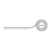 Diode LED Roll-On Classic Frosted Lens, 16.4 ft. | Compatible with Slim, Square & 45° Channels