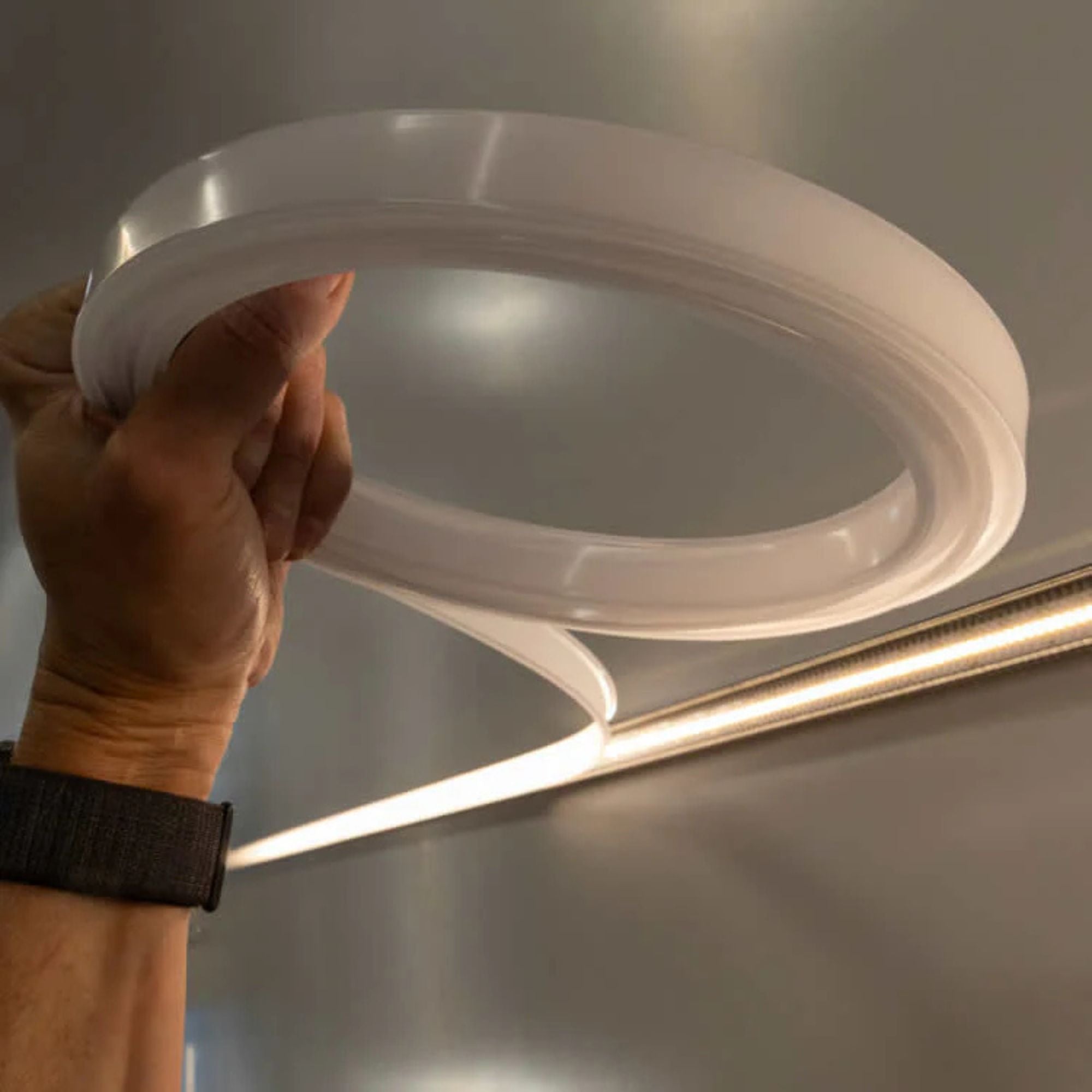 Diode LED Roll-On Classic Frosted Lens, 16.4 ft. | Compatible with Slim, Square & 45° Channels