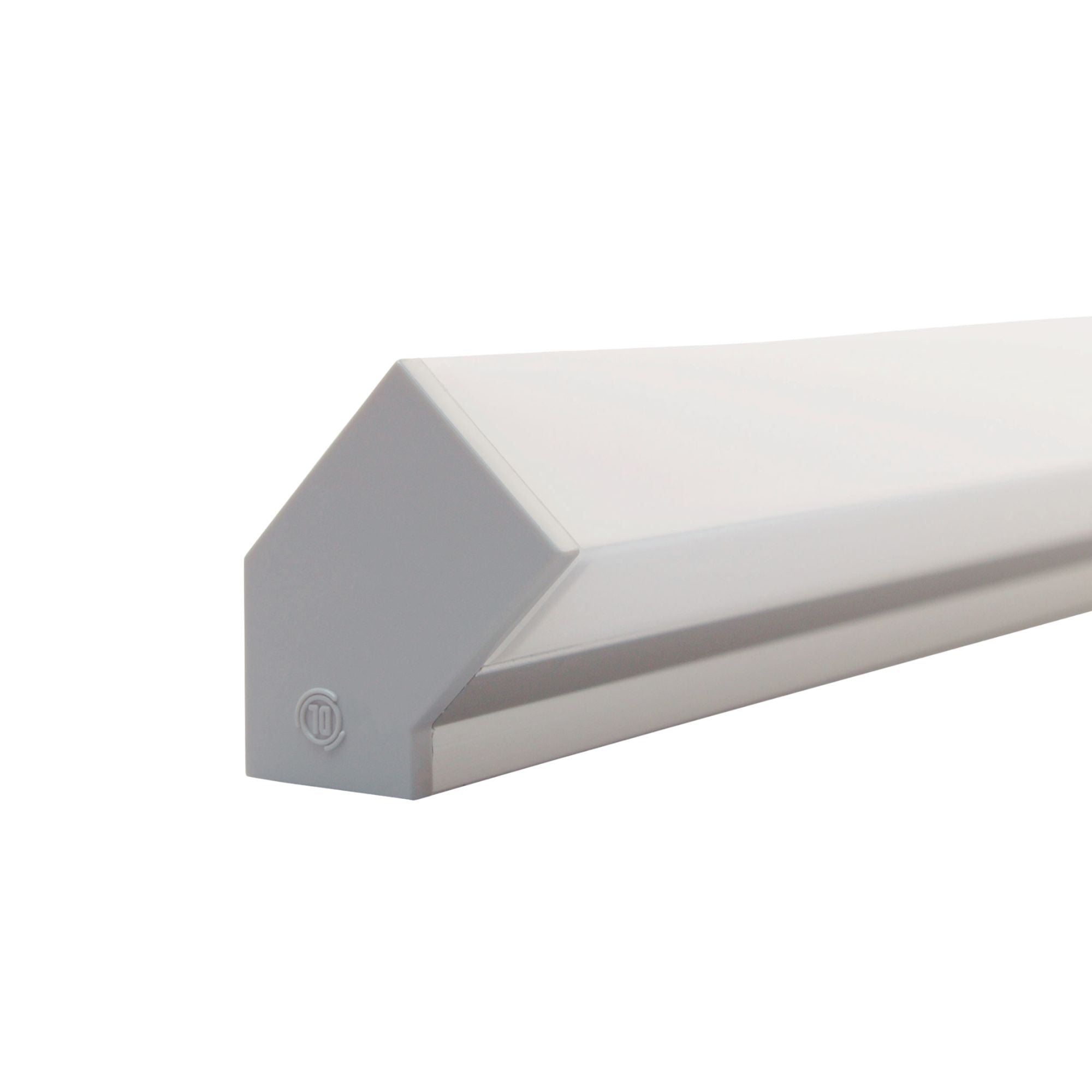 Diode LED 45° Channel End Cap Pair — Premium Diffusion, Aluminum
