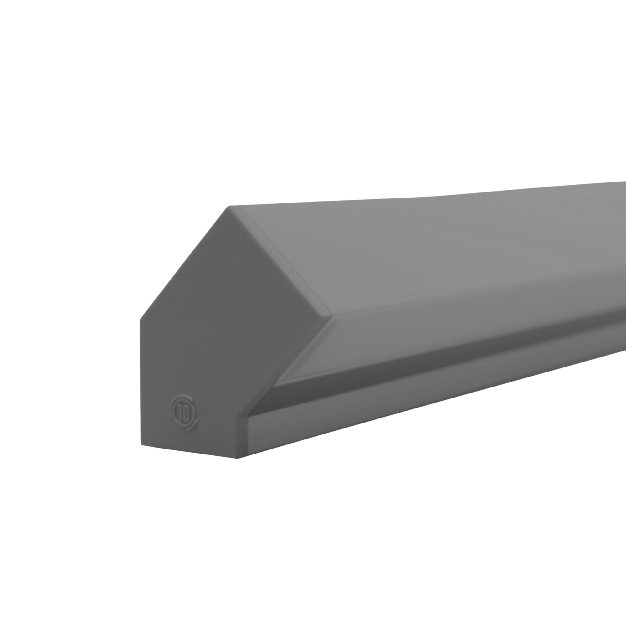 Diode LED 45° Channel End Cap Pair — Premium Diffusion, Black