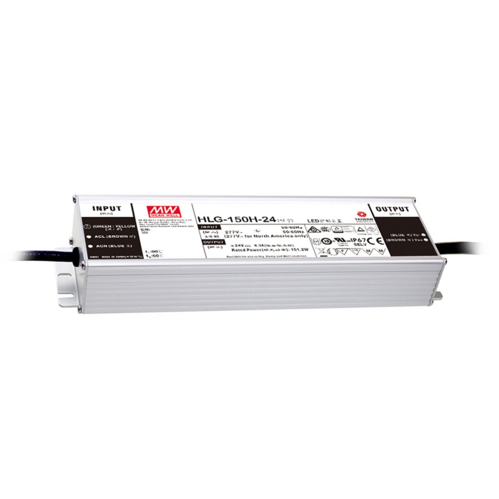 Diode LED HLG Series 150W 24VDC LED Driver Non-Dimmable