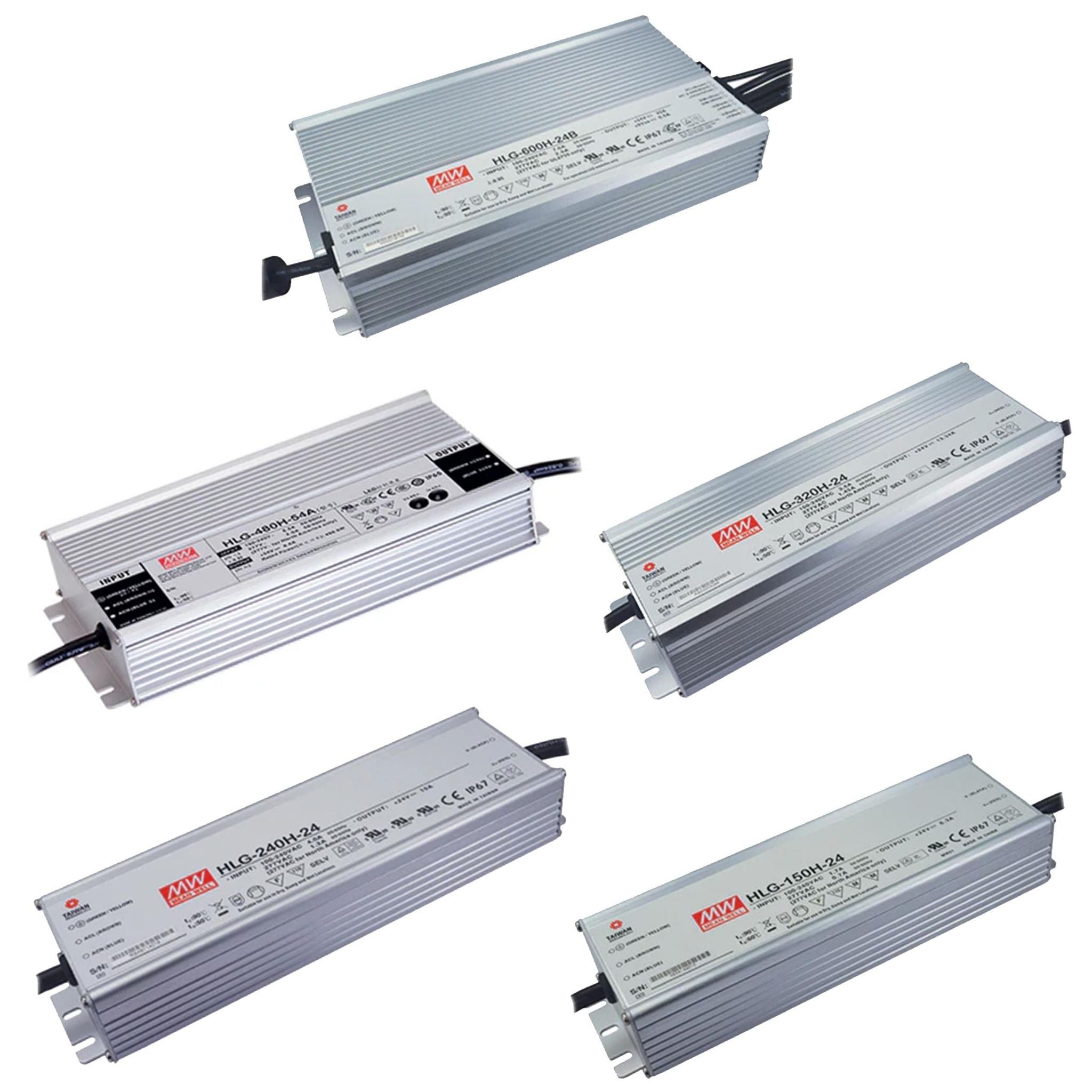 Diode LED HLG Series 150W 24VDC LED Driver Non-Dimmable