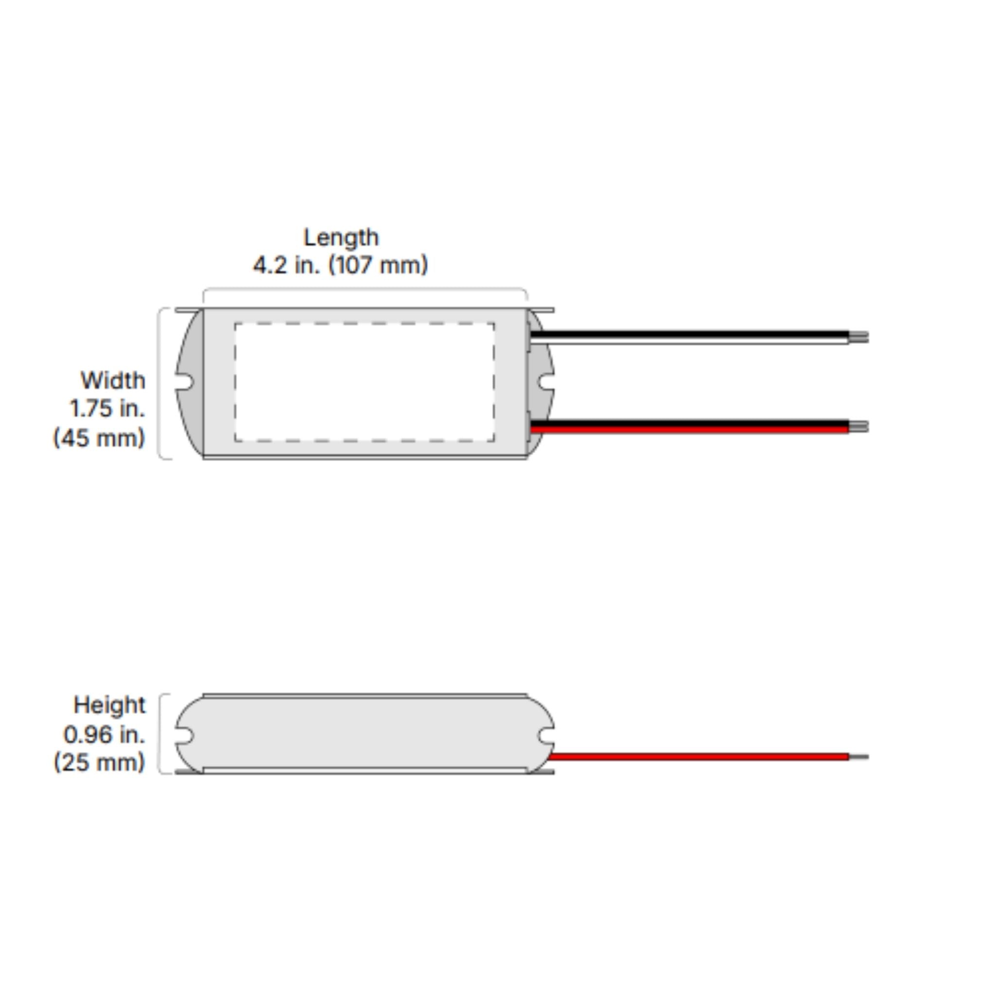 Diode LED 60W LED Driver 24V Dimmable, Indoor Use - 120V