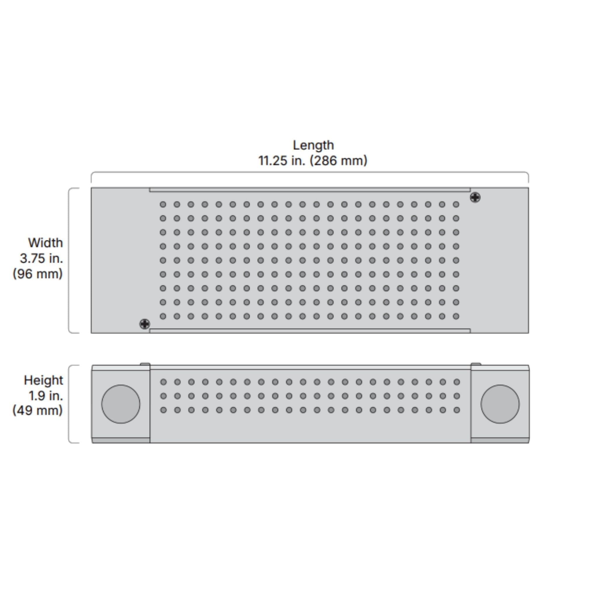 Diode LED 96W LED Driver 24V DC, Dimmable, Integrated Junction Box, Indoor Use - 120V