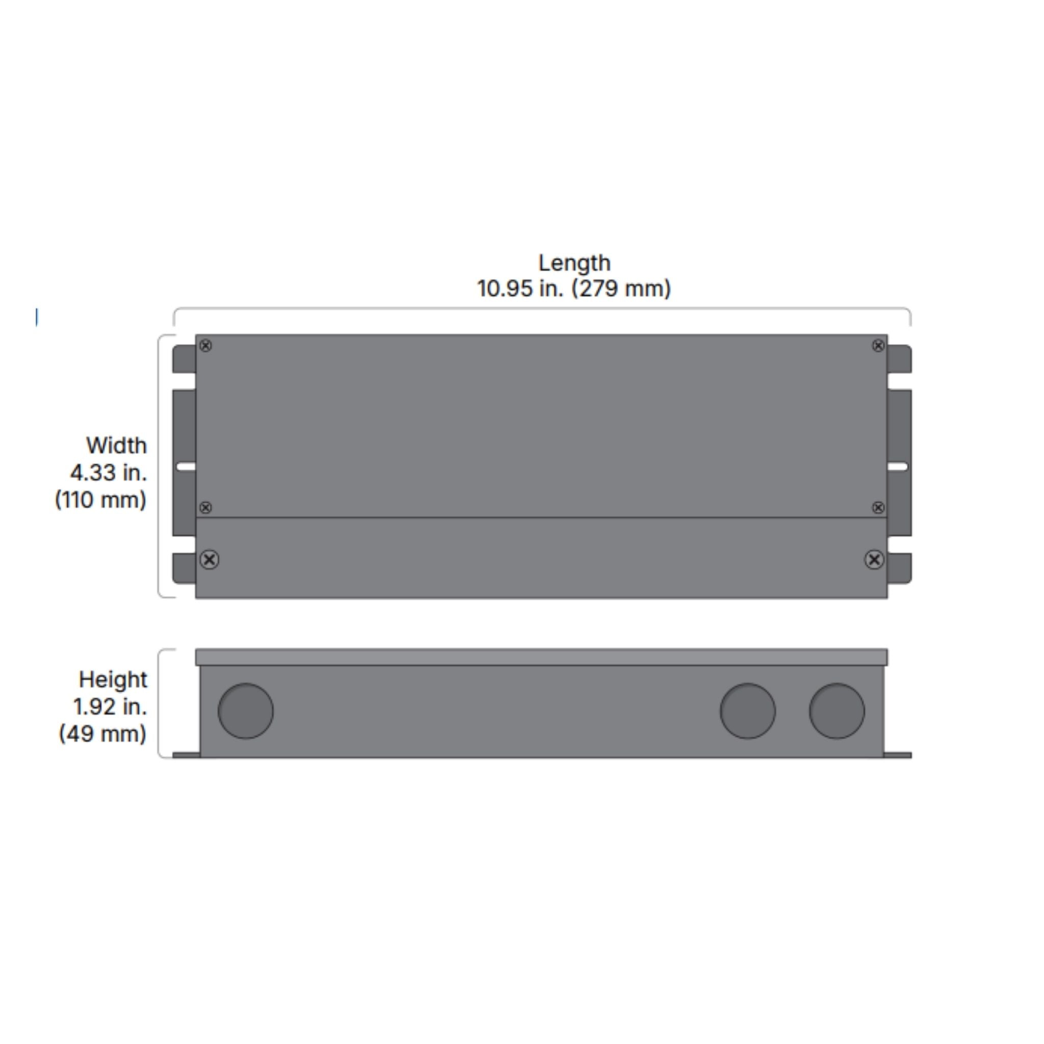 Diode LED ODX 192W LED Driver 24V DC, Dimmable, Wet Rated, Outdoor - 120-277V