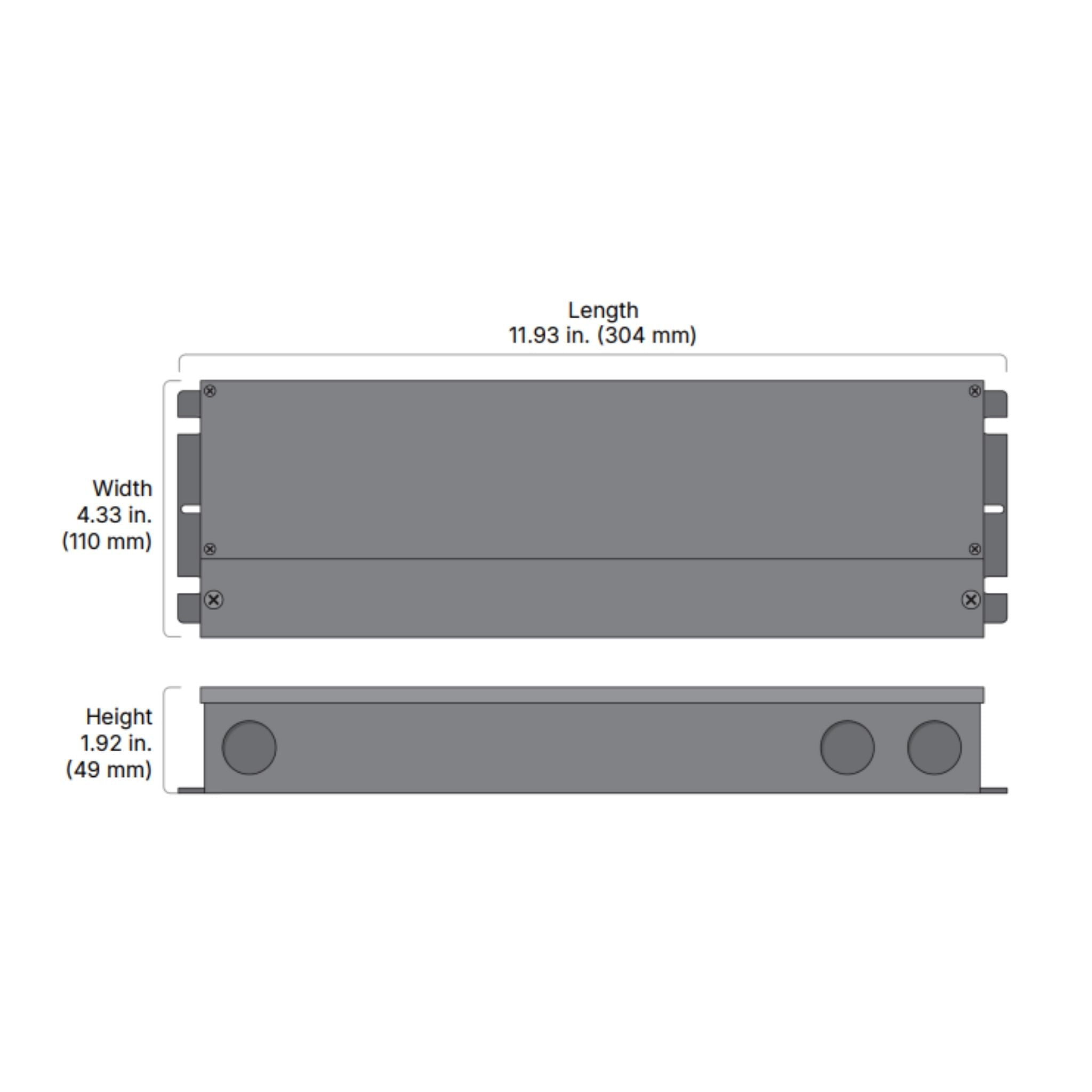 Diode LED ODX 288W LED Driver 24V Dimmable, Wet Rated, Outdoor - 120-277V