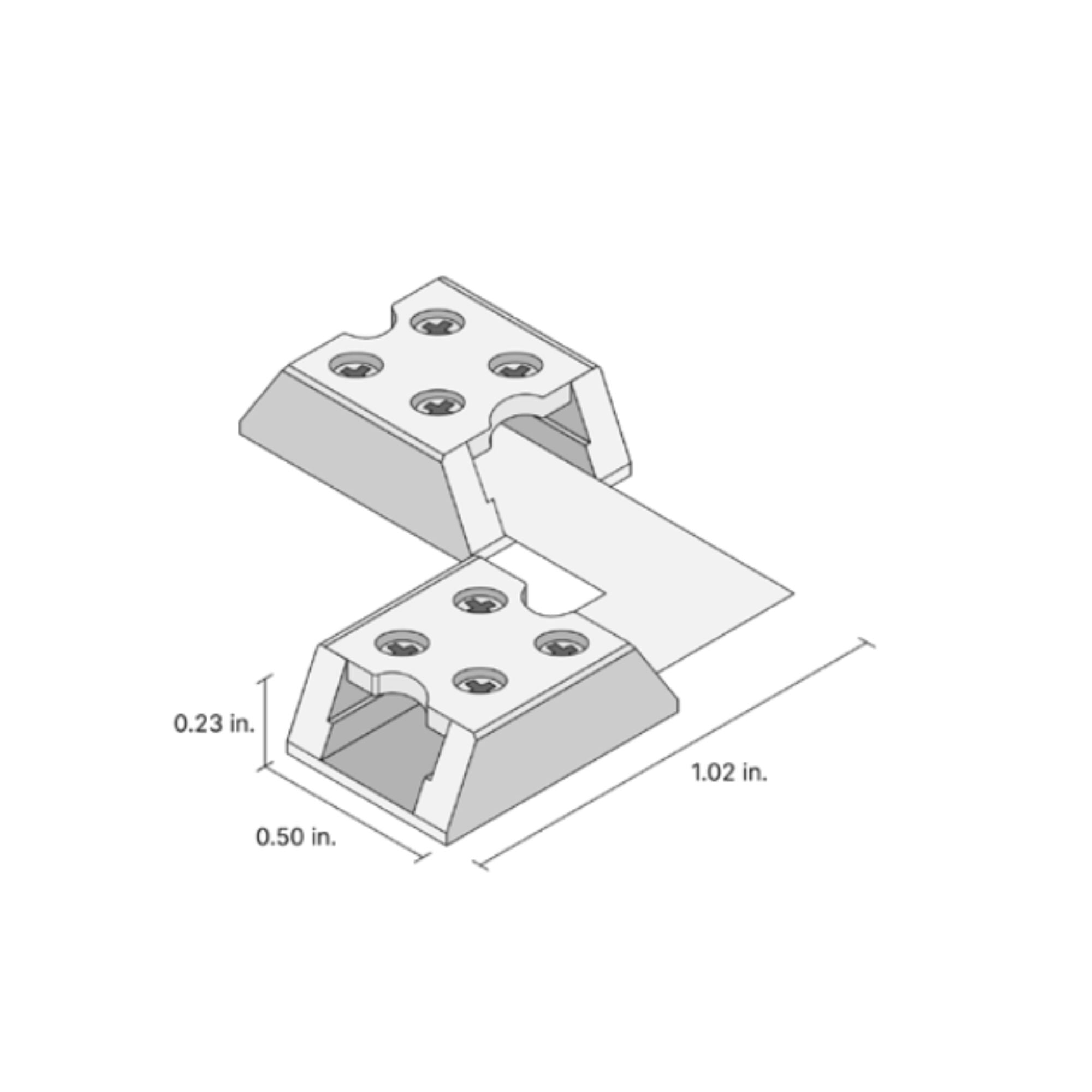 8mm Tape to Tape 90 Degree Terminal Block Connector